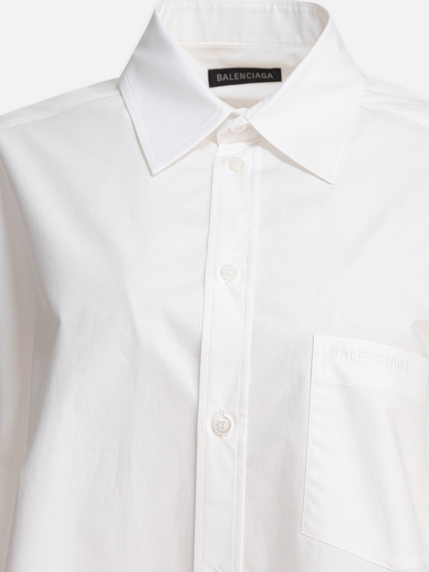 Camicie casual Solid colour Bianco - Balenciaga Donna | PDP | VIETTI Online Store | Mobile_slide_3