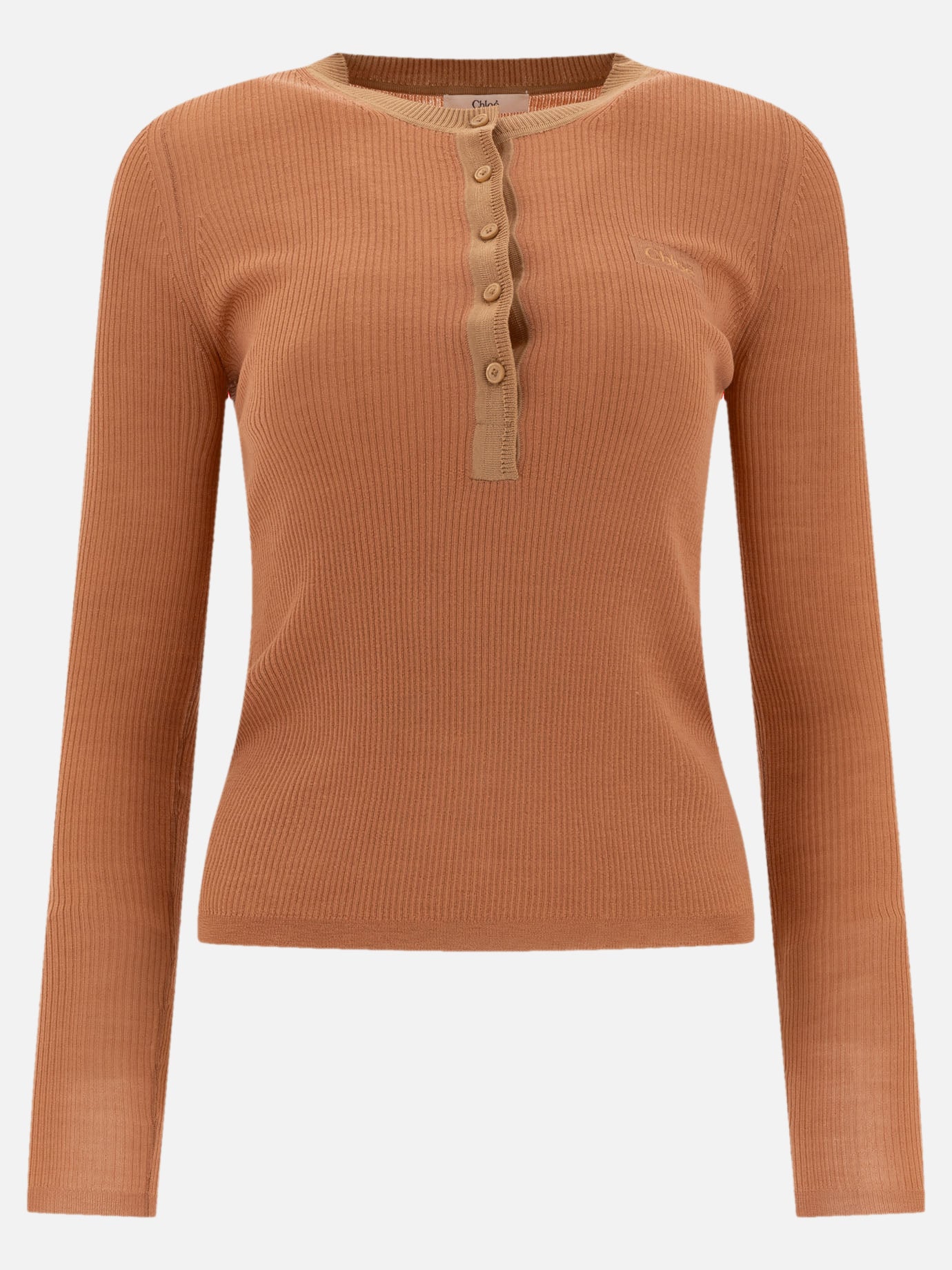 Chloé "Henley" shirt 10103599_S Pink 1