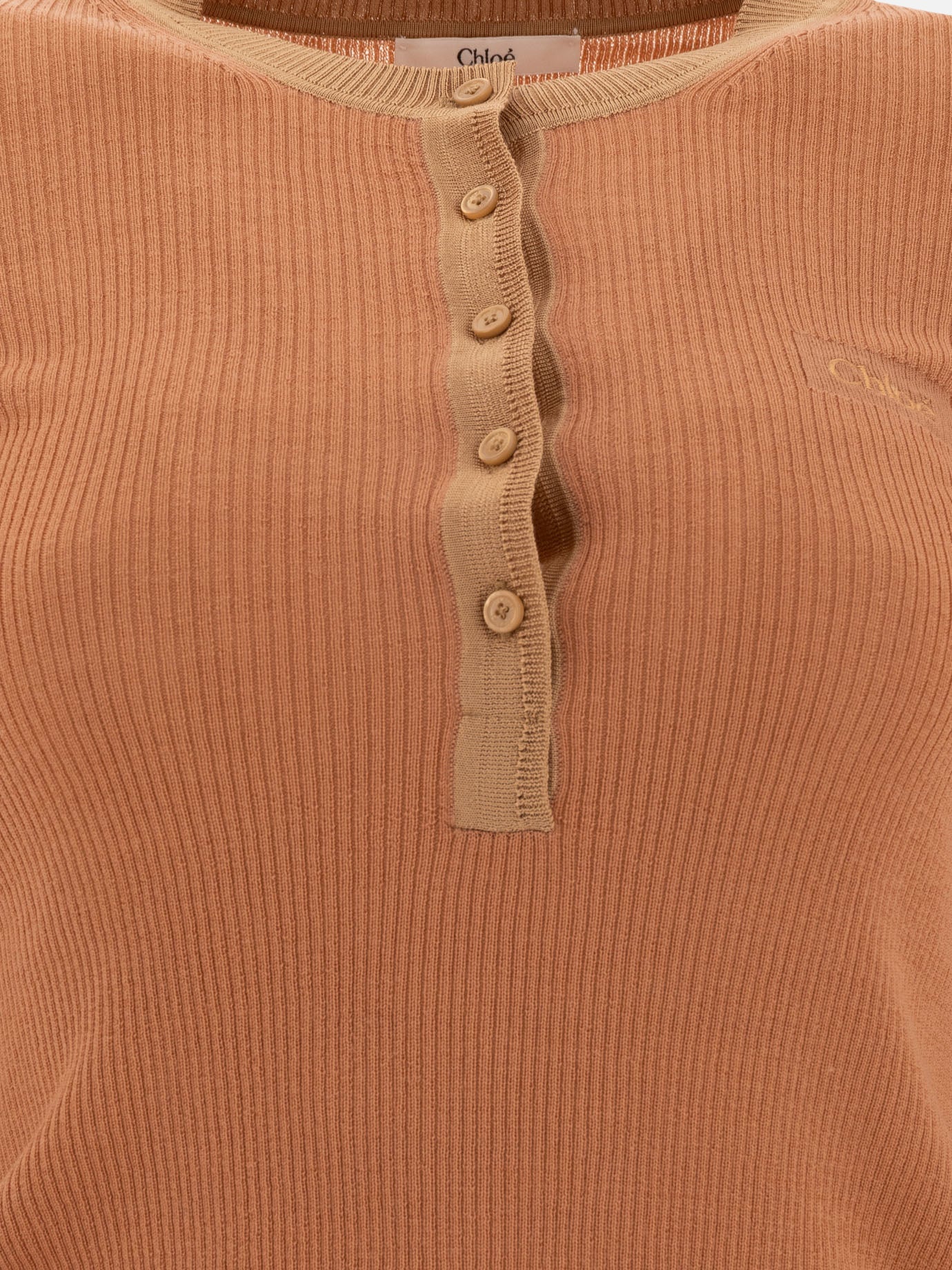 Chloé "Henley" shirt 10103599_S Pink 3