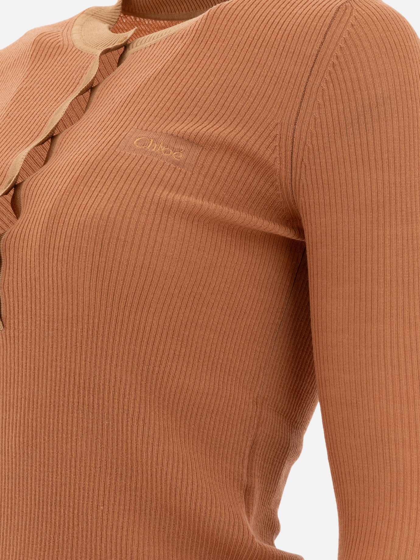 Chloé "Henley" shirt 10103599_S Pink 4