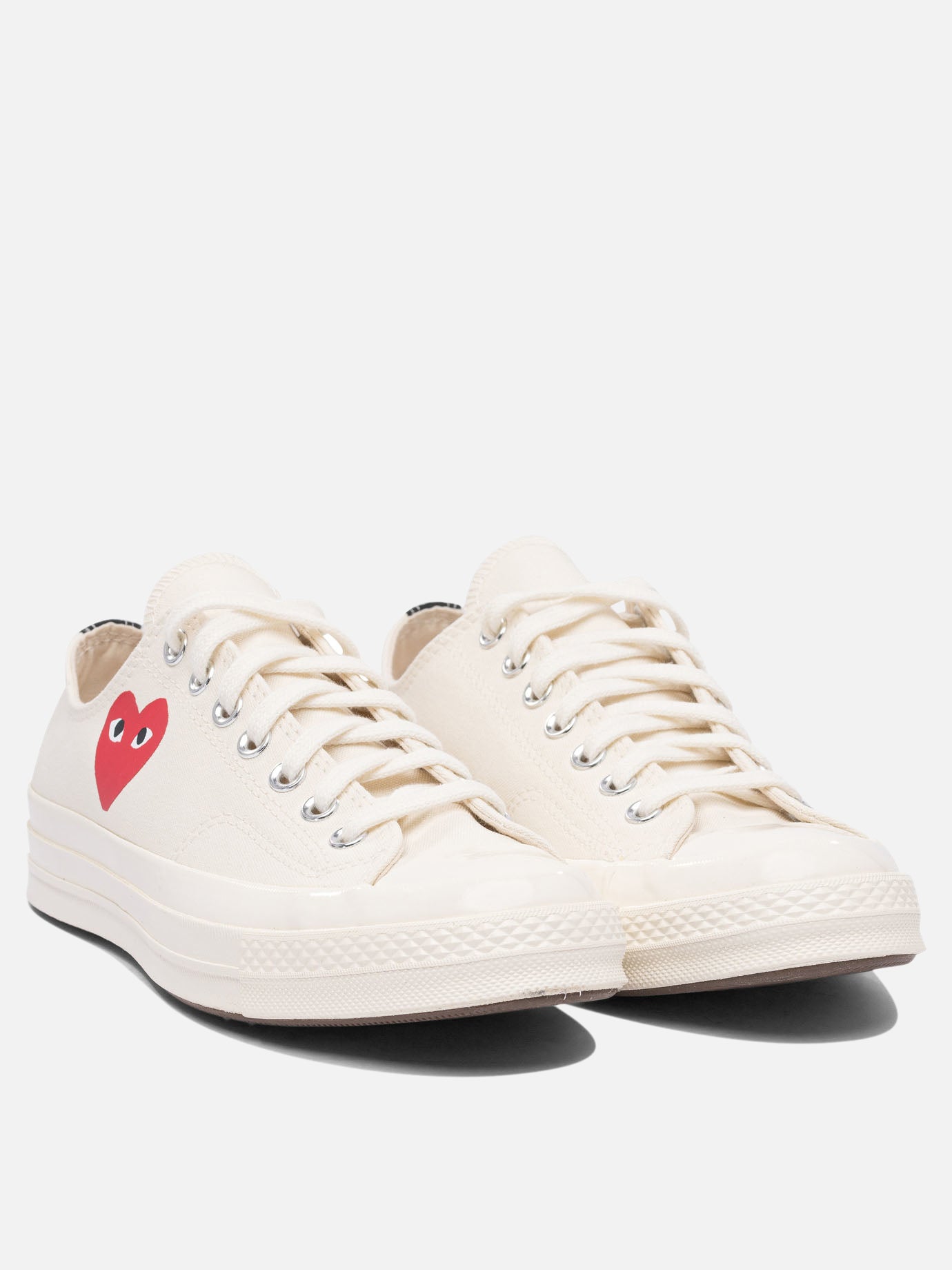 Low top sneakers 100% cotton - 100% rubber White - Comme Des Garçons Play Men | PDP | VIETTI Online Store | Mobile_slide_2