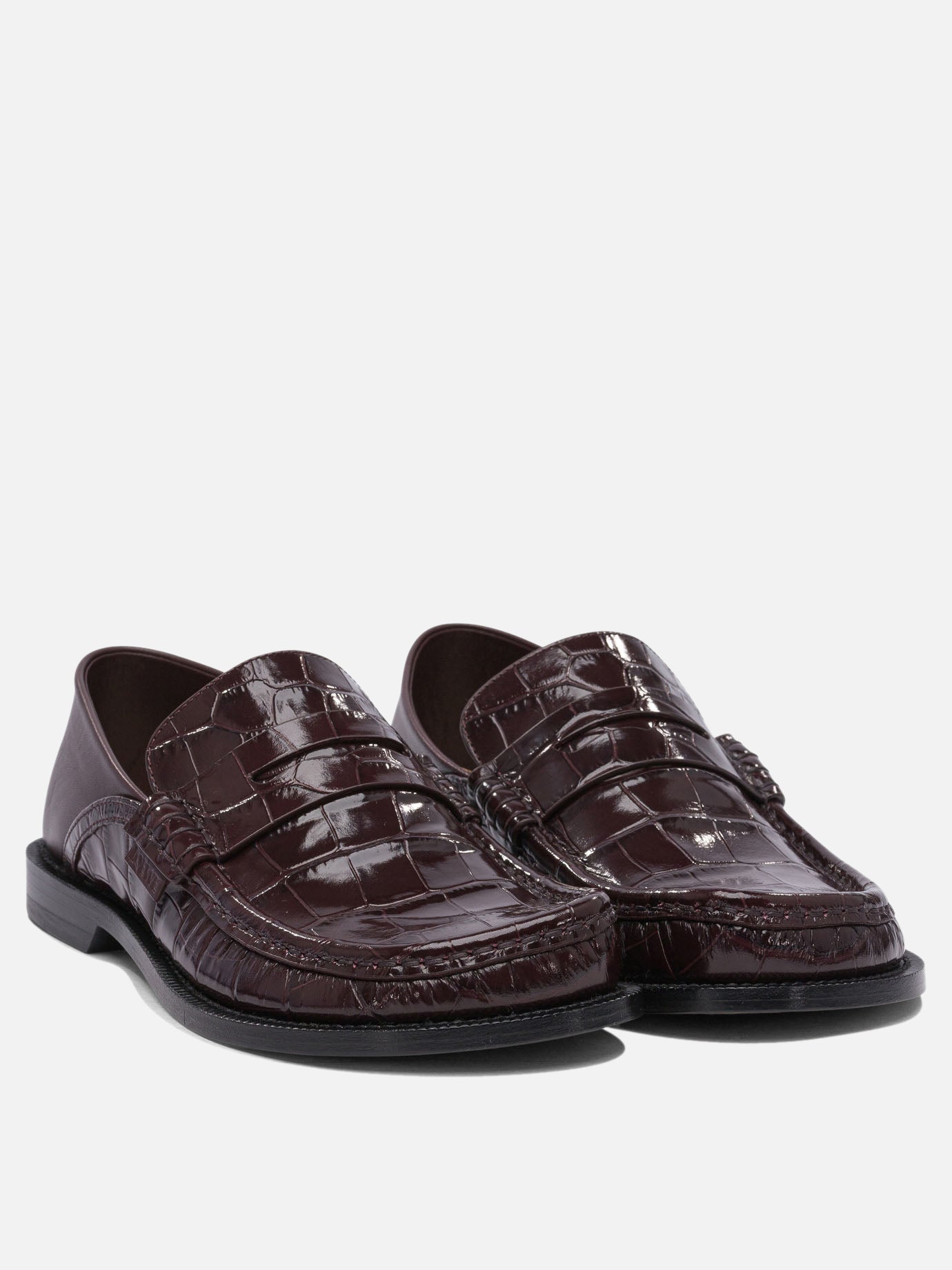 Loafers 100% leather - 90% leather 10% rubber Bordeaux - Loewe Women | PDP | VIETTI Online Store | Mobile_slide_2