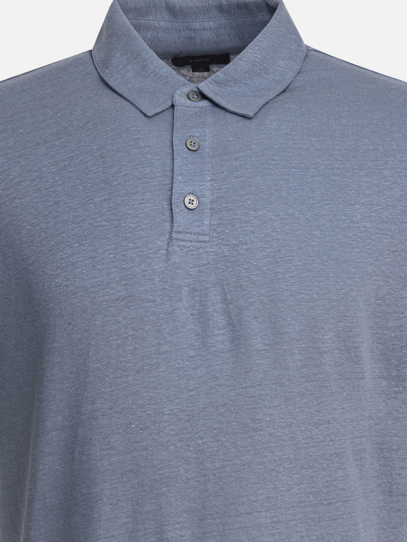 Vince Linen polo shirt 11966651_M Light blue 3