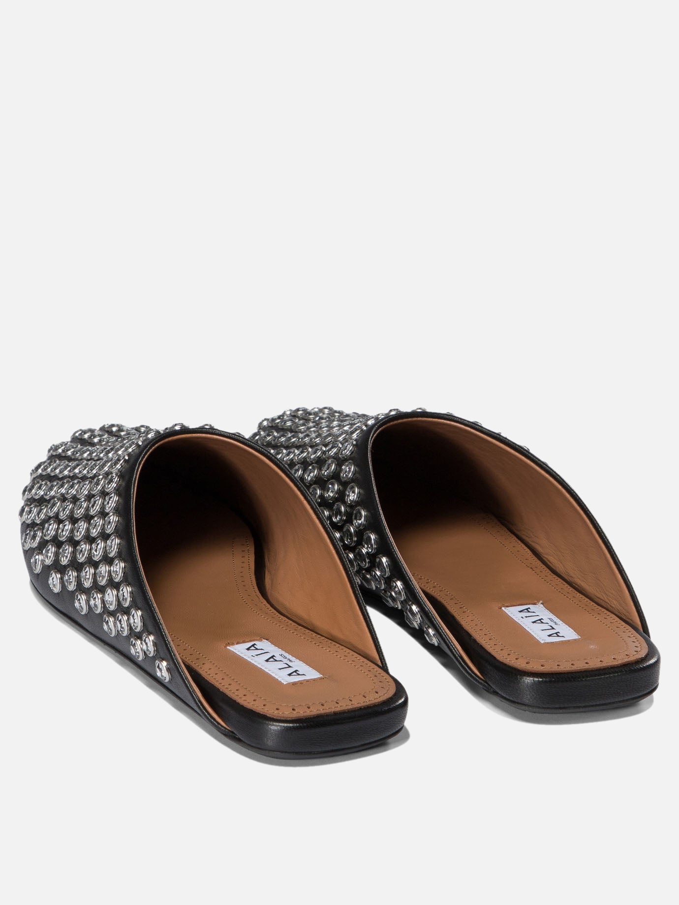 Slipper 100% lamb leather - 100% rubber Nero - Alaïa Donna | PDP | VIETTI Online Store | Mobile_slide_4