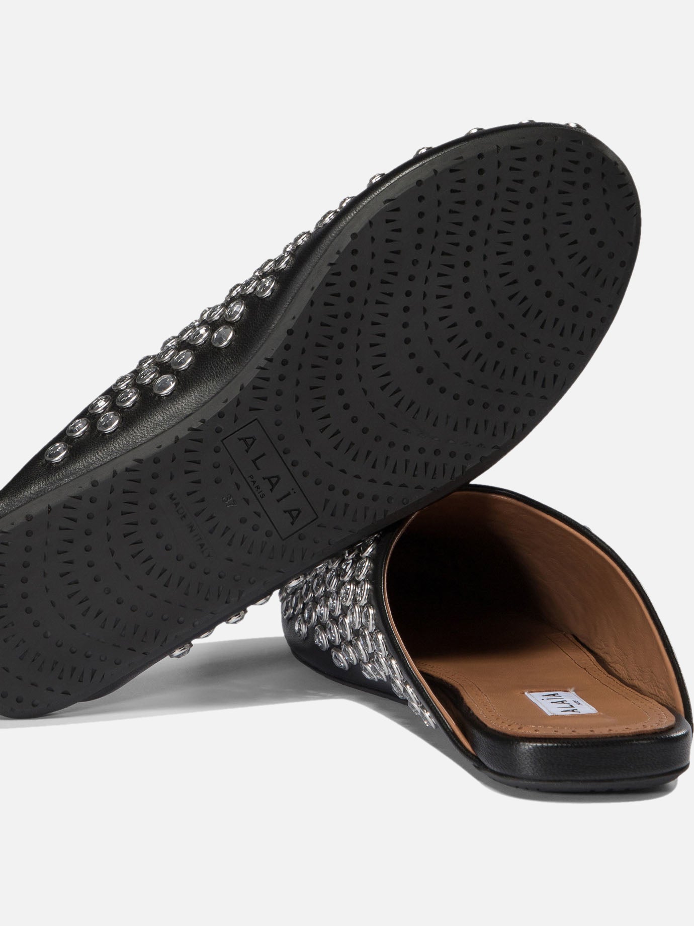 Slipper 100% lamb leather - 100% rubber Nero - Alaïa Donna | PDP | VIETTI Online Store | Mobile_slide_5