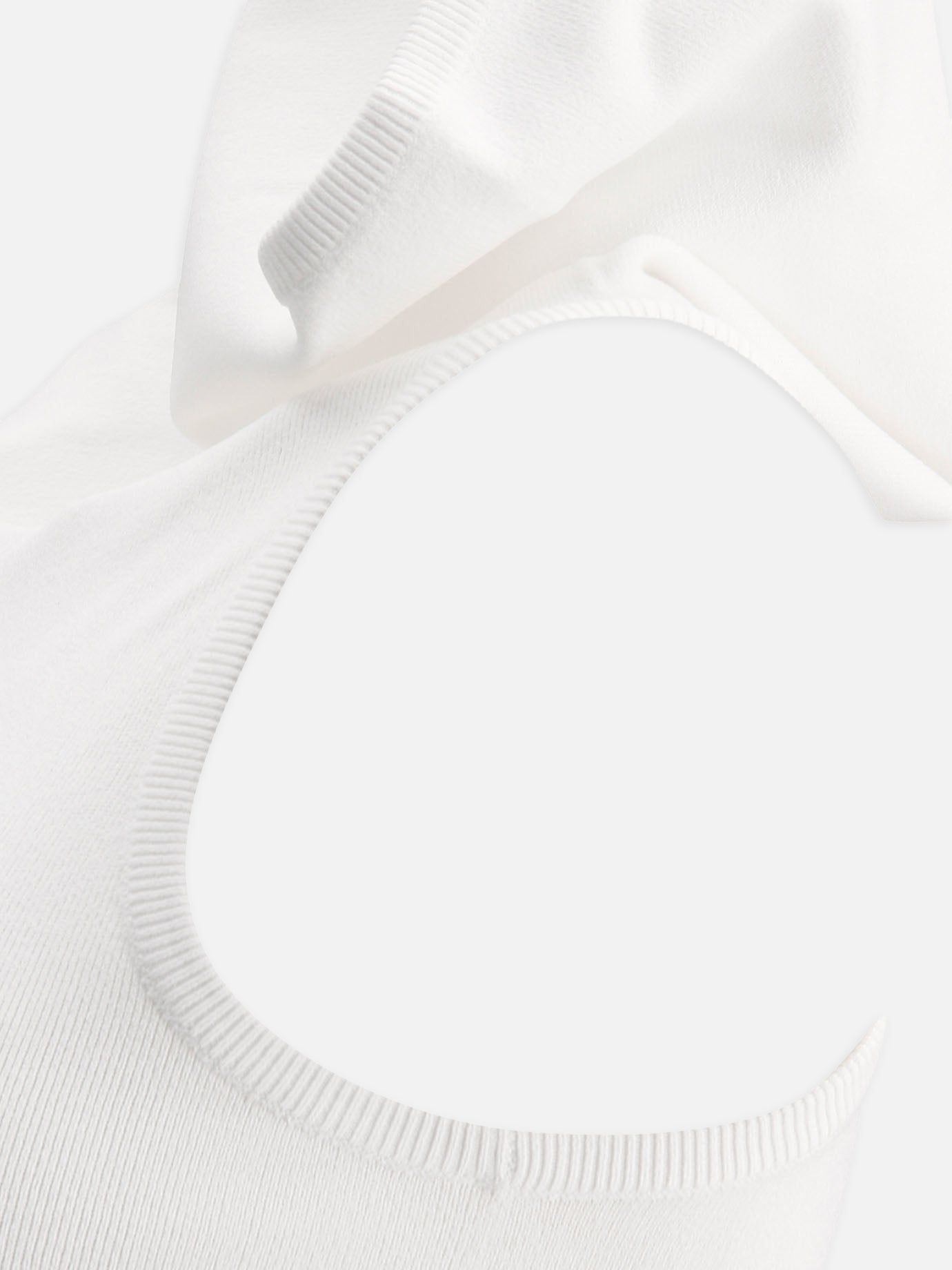 Alaïa Top con cappuccio in maglia 12053461_36 White 4