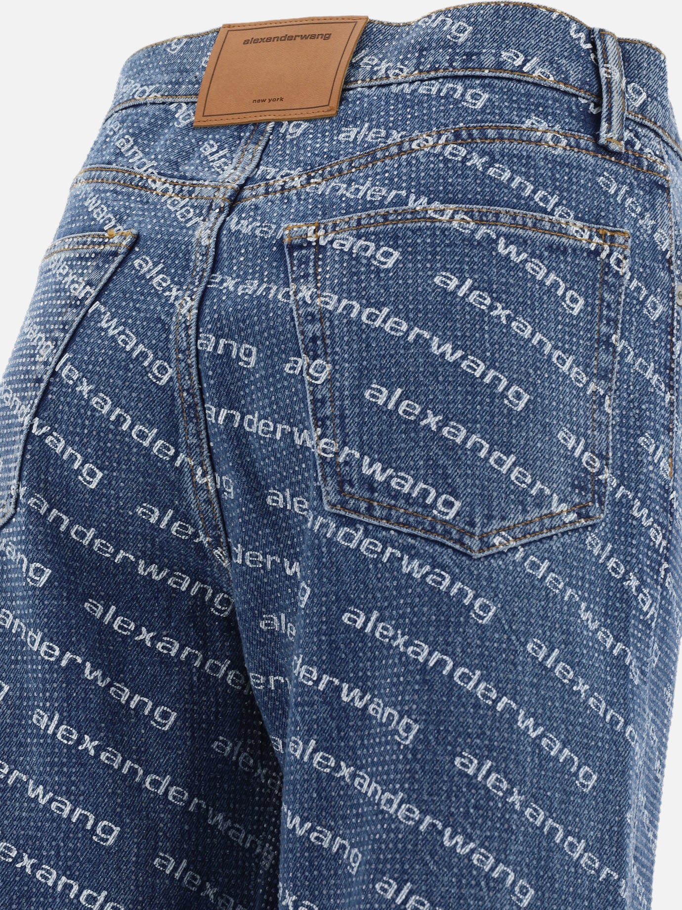 Jeans a gamba dritta Logo Blu - Alexander Wang Donna | PDP | VIETTI Online Store | Mobile_slide_4