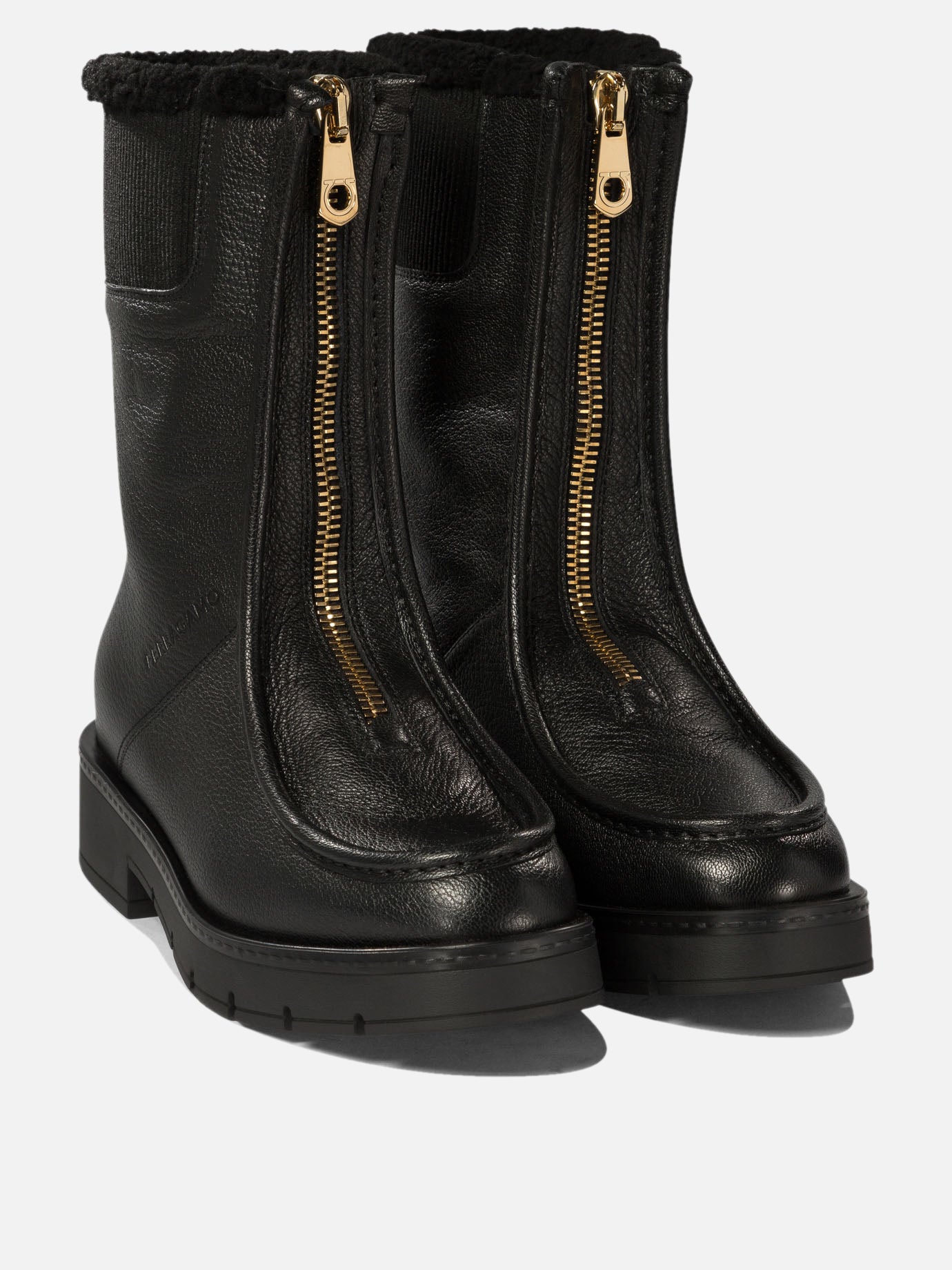 Ferragamo "Montse Fur" ankle boots 14672105_6 Black 2