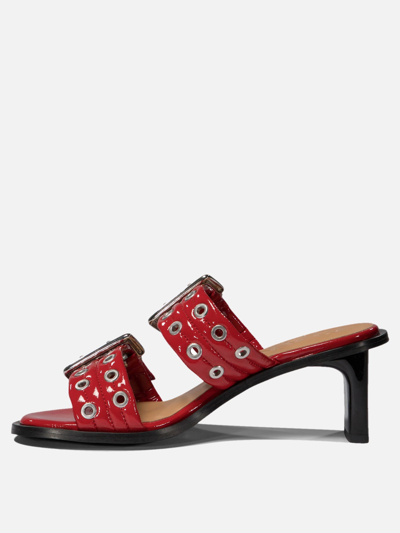 Ganni "Buckle" mules 16613102_36 Red 3
