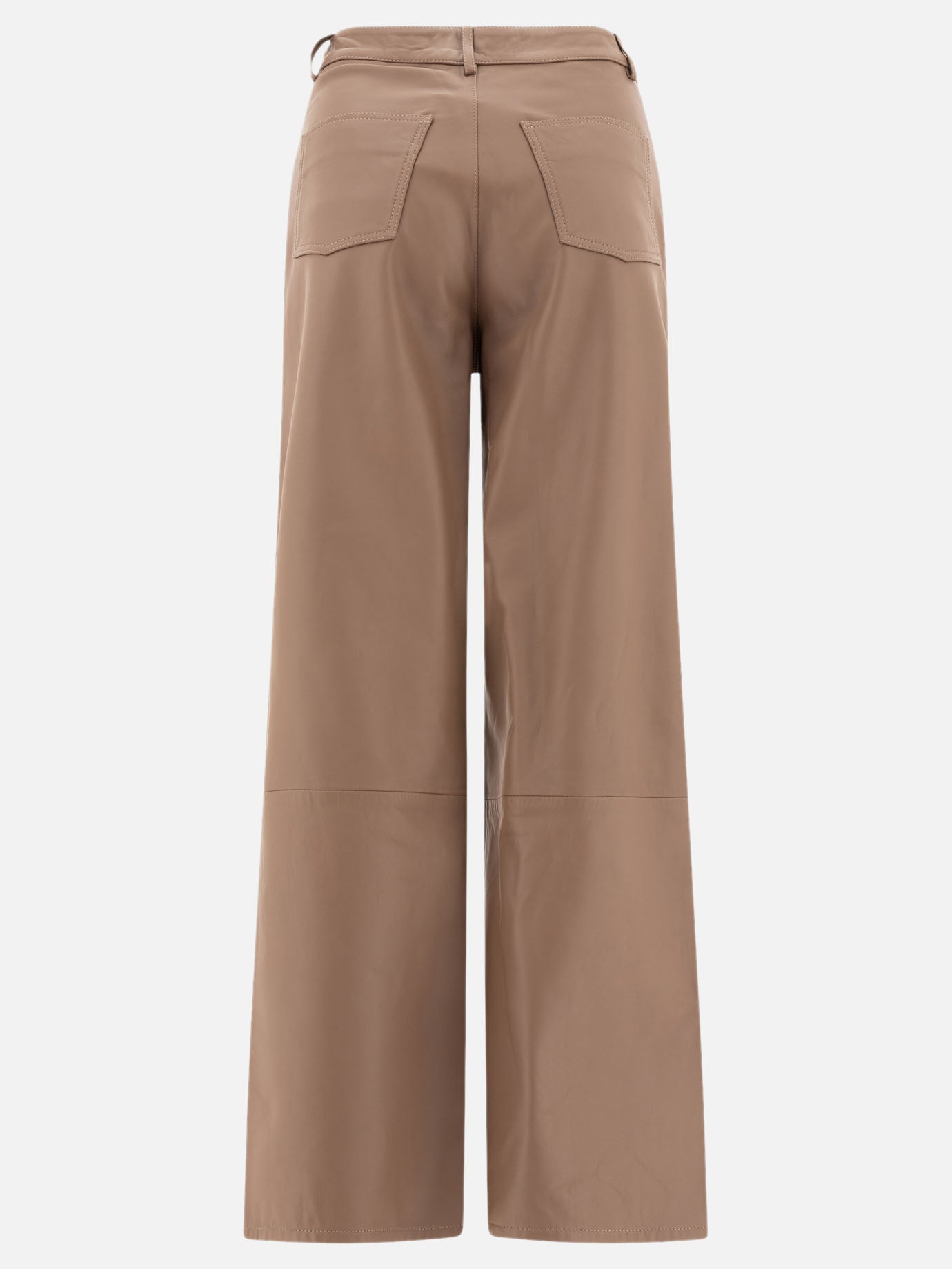 Loulou Studio "Figari" leather trousers 18067277_S Brown 2