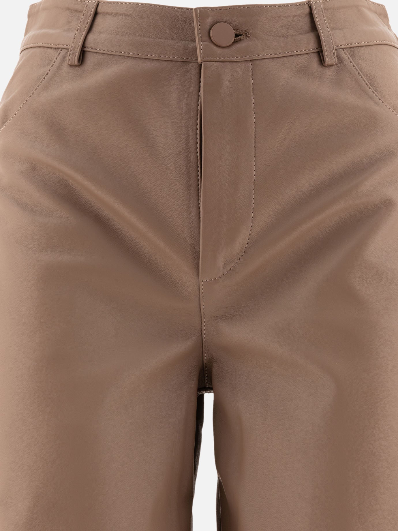 Loulou Studio "Figari" leather trousers 18067277_S Brown 3