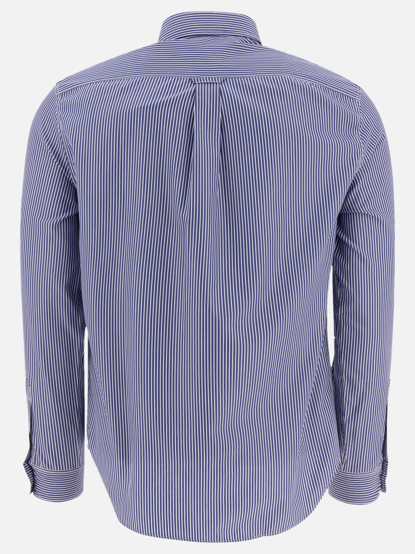 Maison Kitsuné "Fox Head" striped shirt 16386170_38 Blue 2