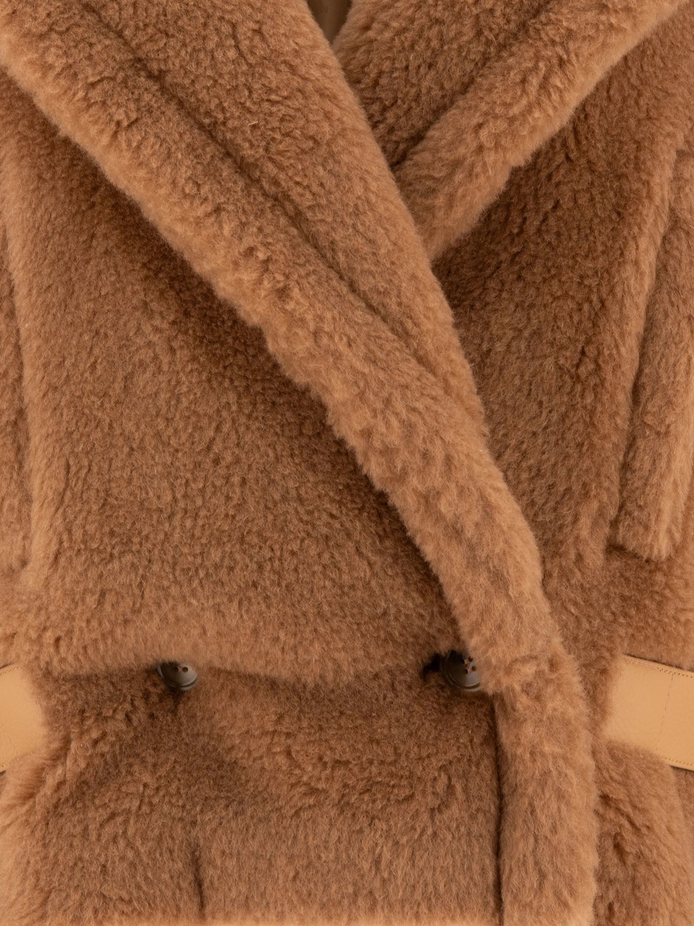 Max Mara Cappotto biker in tessuto Teddy 10268851_36 Beige 3