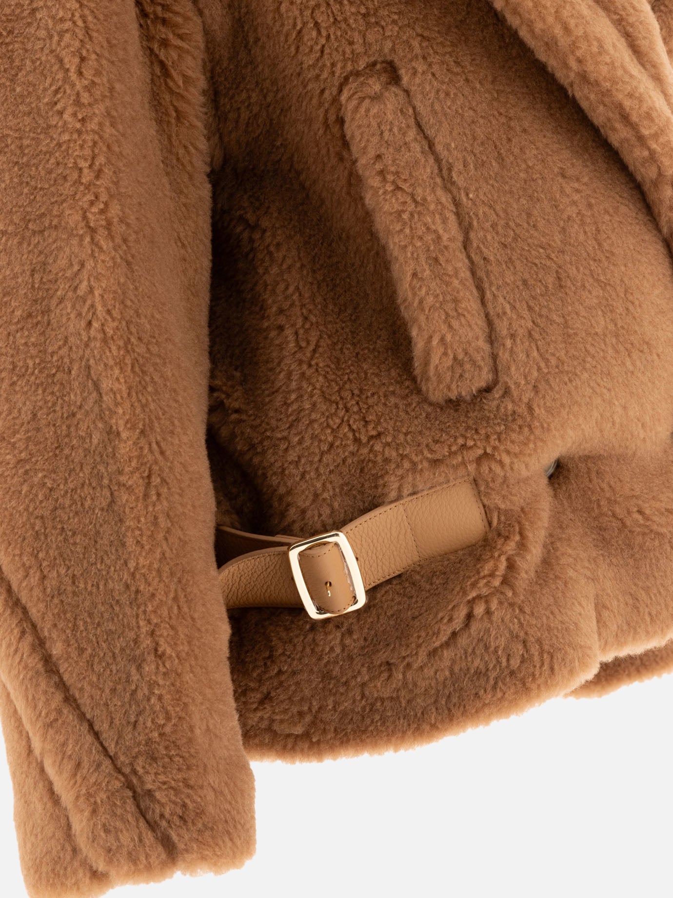 Max Mara Cappotto biker in tessuto Teddy 10268851_36 Beige 4
