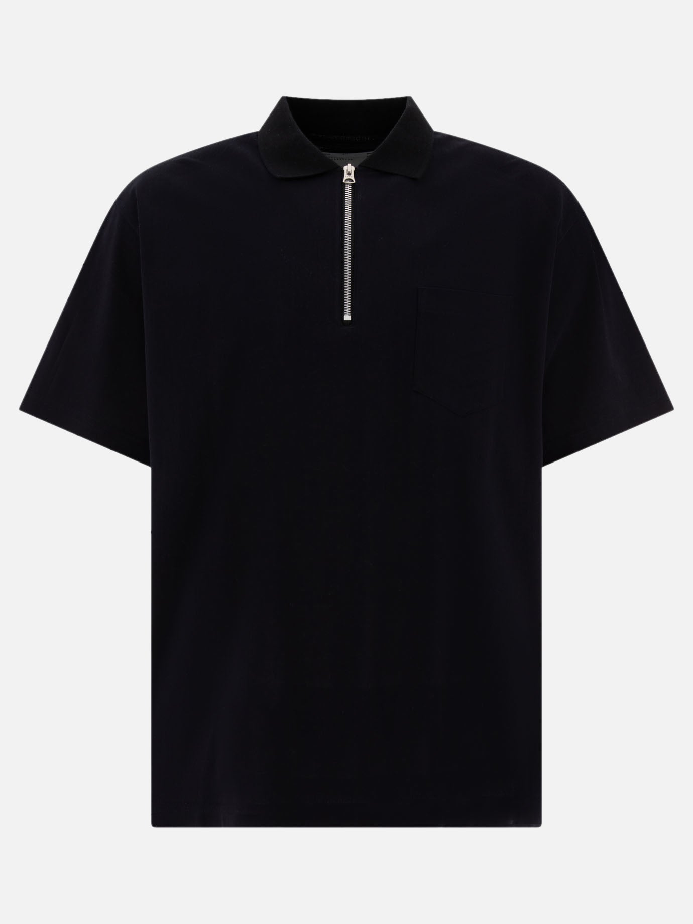 Sacai Polo con zip 15560900_2 Blue 1
