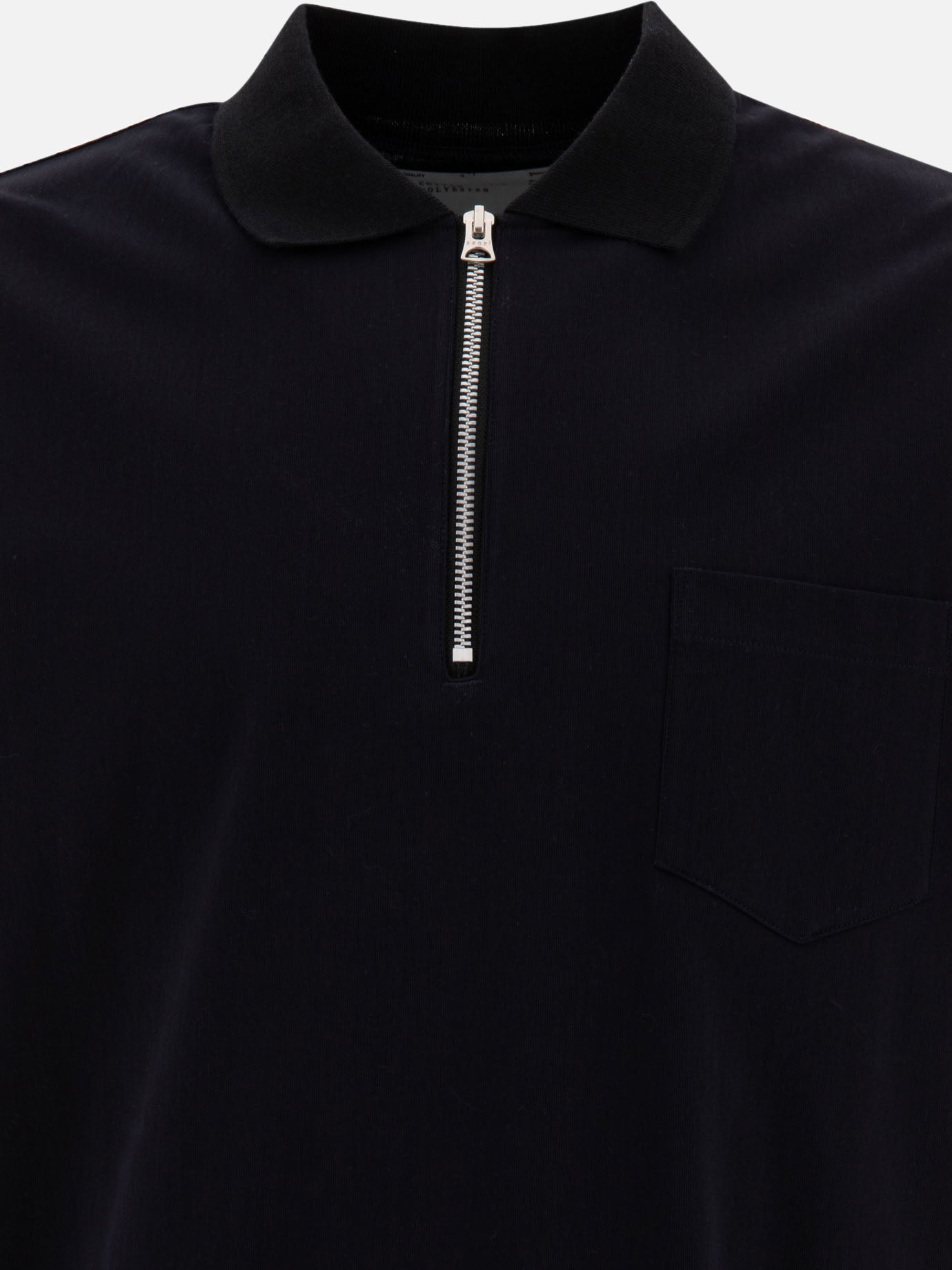 Sacai Polo con zip 15560900_2 Blue 3