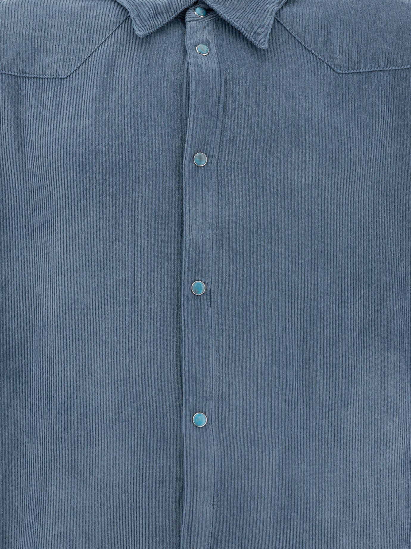 Stockholm Surfboard Club Camicia in velluto a coste 15757907_S Blue 3