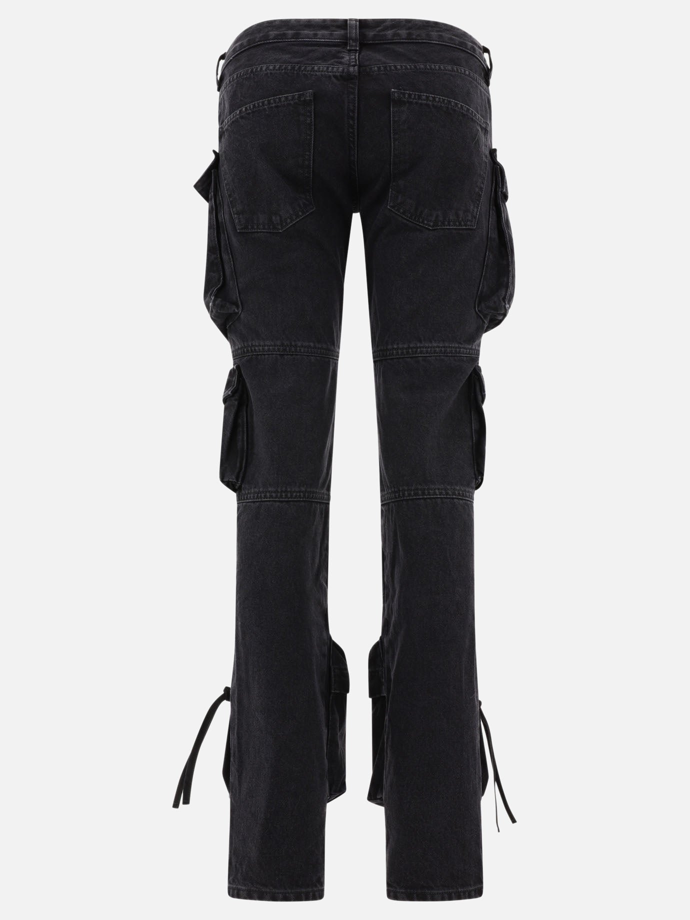 The Attico "Essie" cargo jeans 11695240_27 Black 2