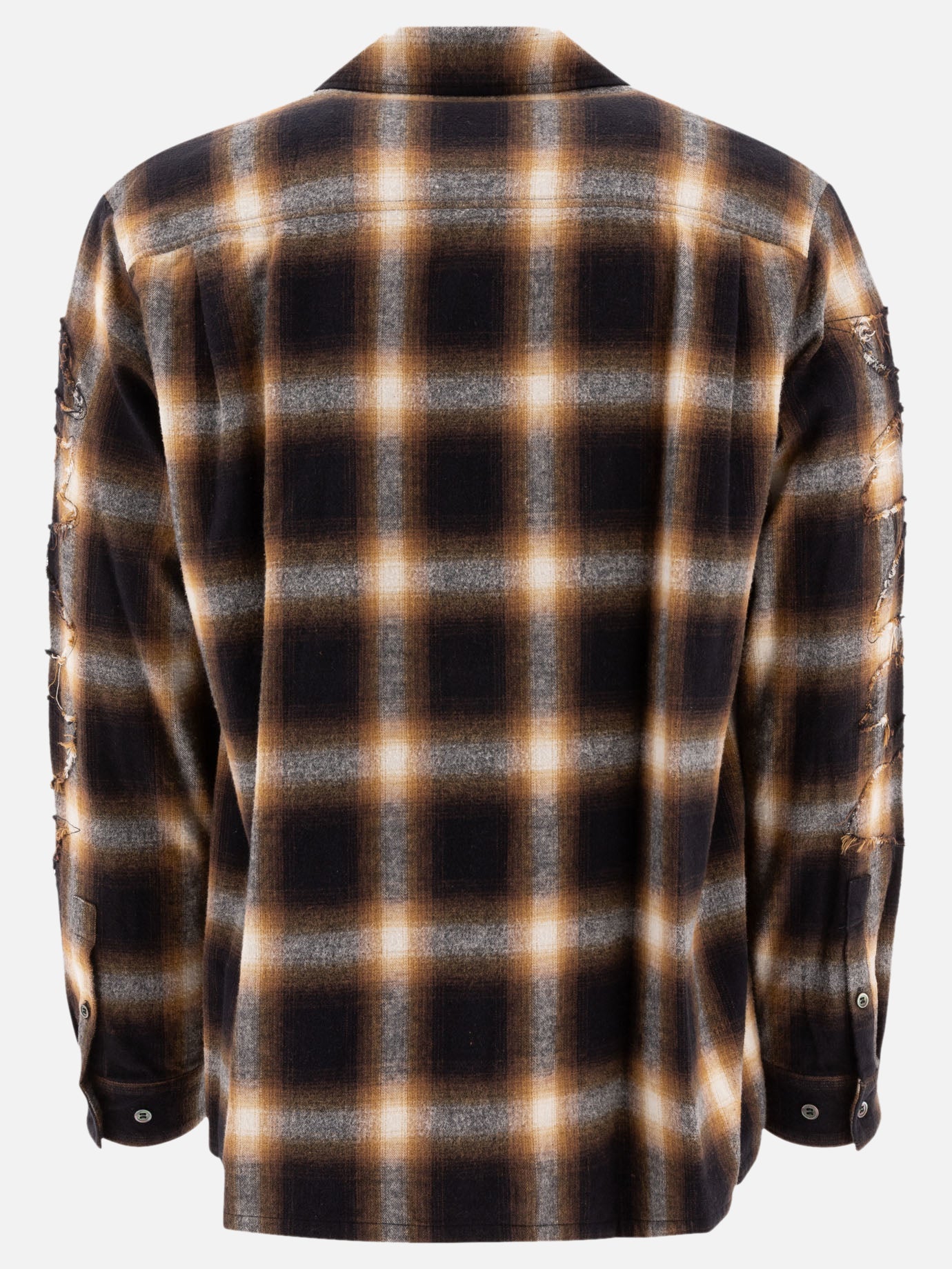 Undercover Camicia check 15595365_3 Brown 2
