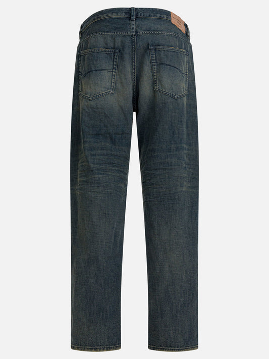 Wide-leg jeans Solid colour Blue - Balenciaga Men | PDP | VIETTI Online Store | 2