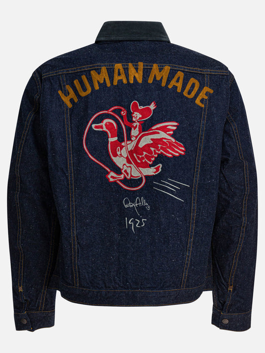 Denim jackets Solid colour Blue - Human Made Men | PDP | VIETTI Online Store | 2