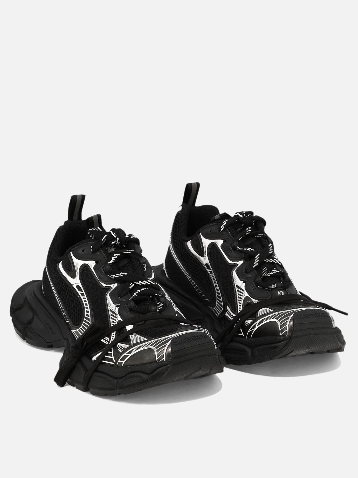 Low top sneakers 55% polyurethane 45% polyester - 100% rubber  Black - Balenciaga Men | PDP | VIETTI Online Store | thumbnail_2