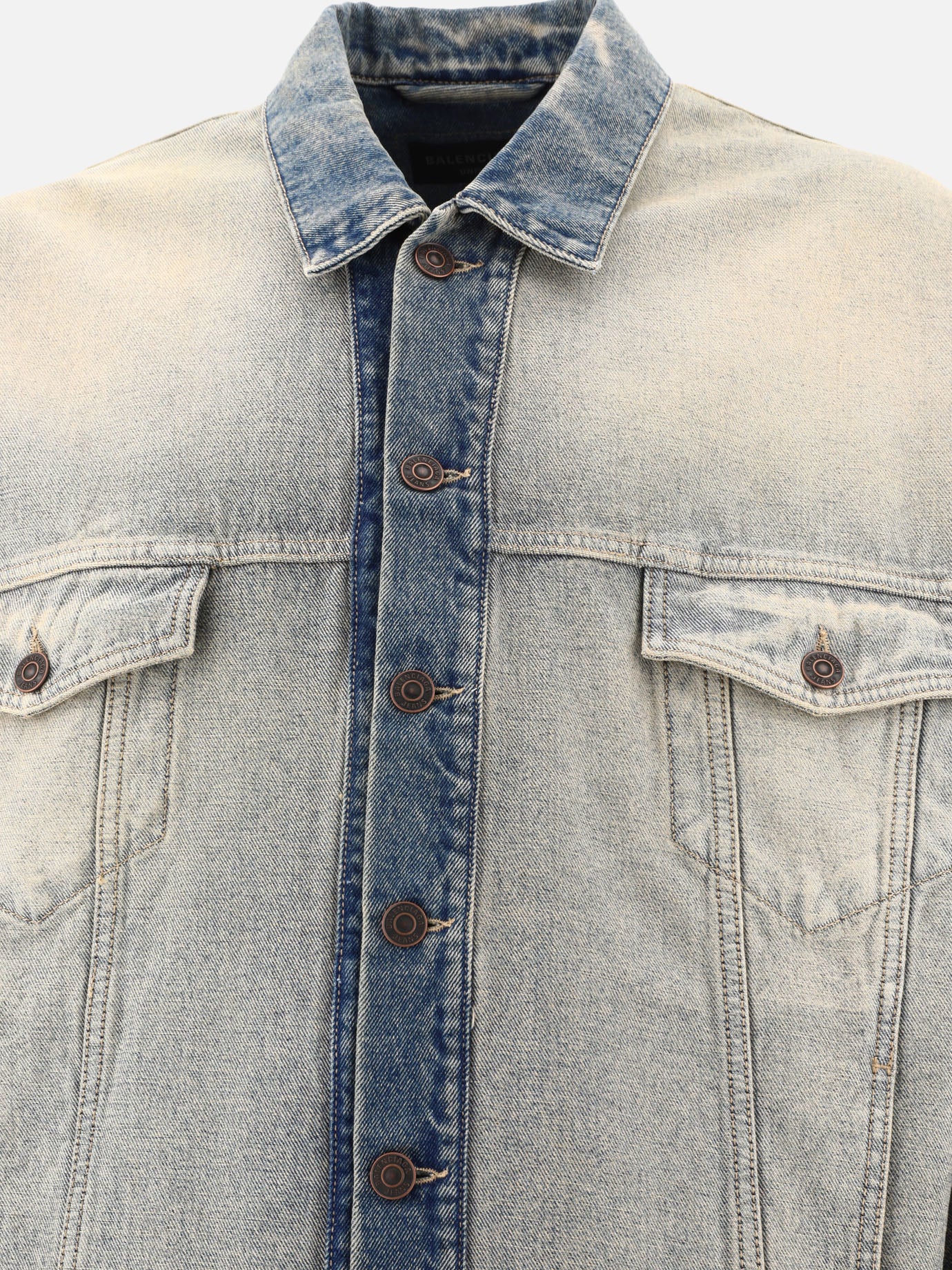 Giacche in denim 100% cotton  Azzurro - Balenciaga Uomo | PDP | VIETTI Online Store | thumbnail_3
