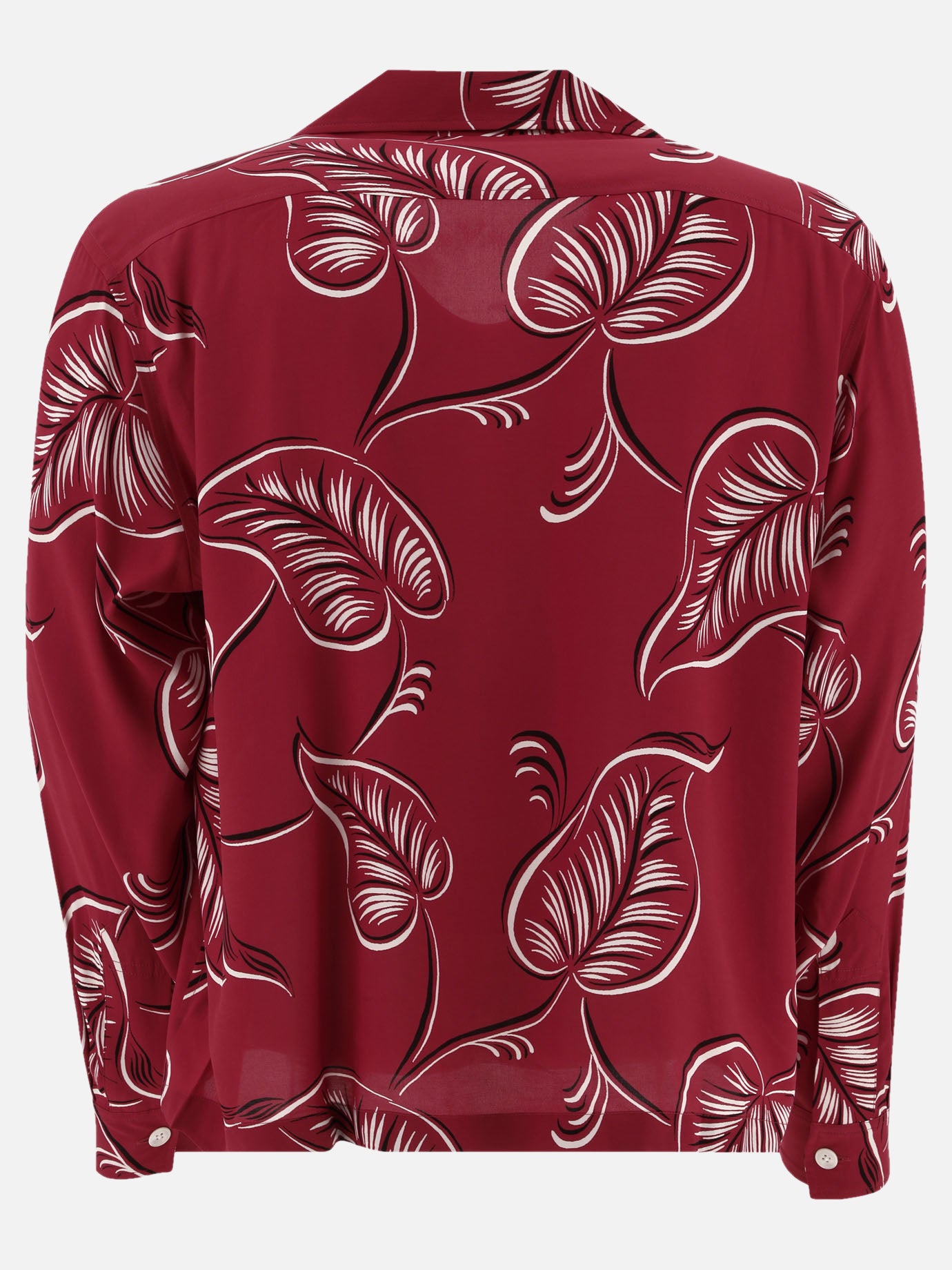 Bode "Creeping Begonia" shirt Red