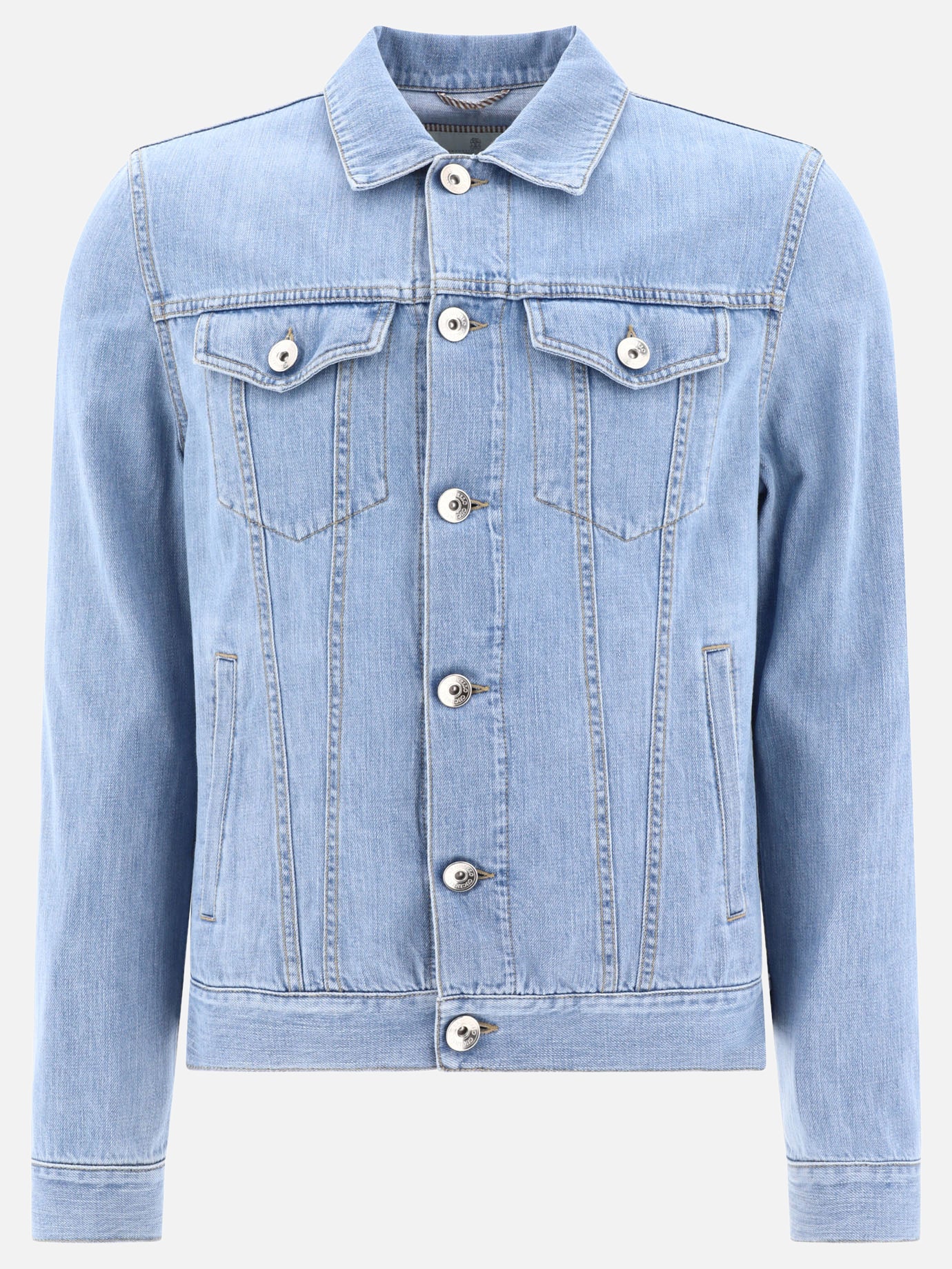 Giacche in denim 100% cotton  Azzurro - Brunello Cucinelli Uomo | PDP | VIETTI Online Store | thumbnail