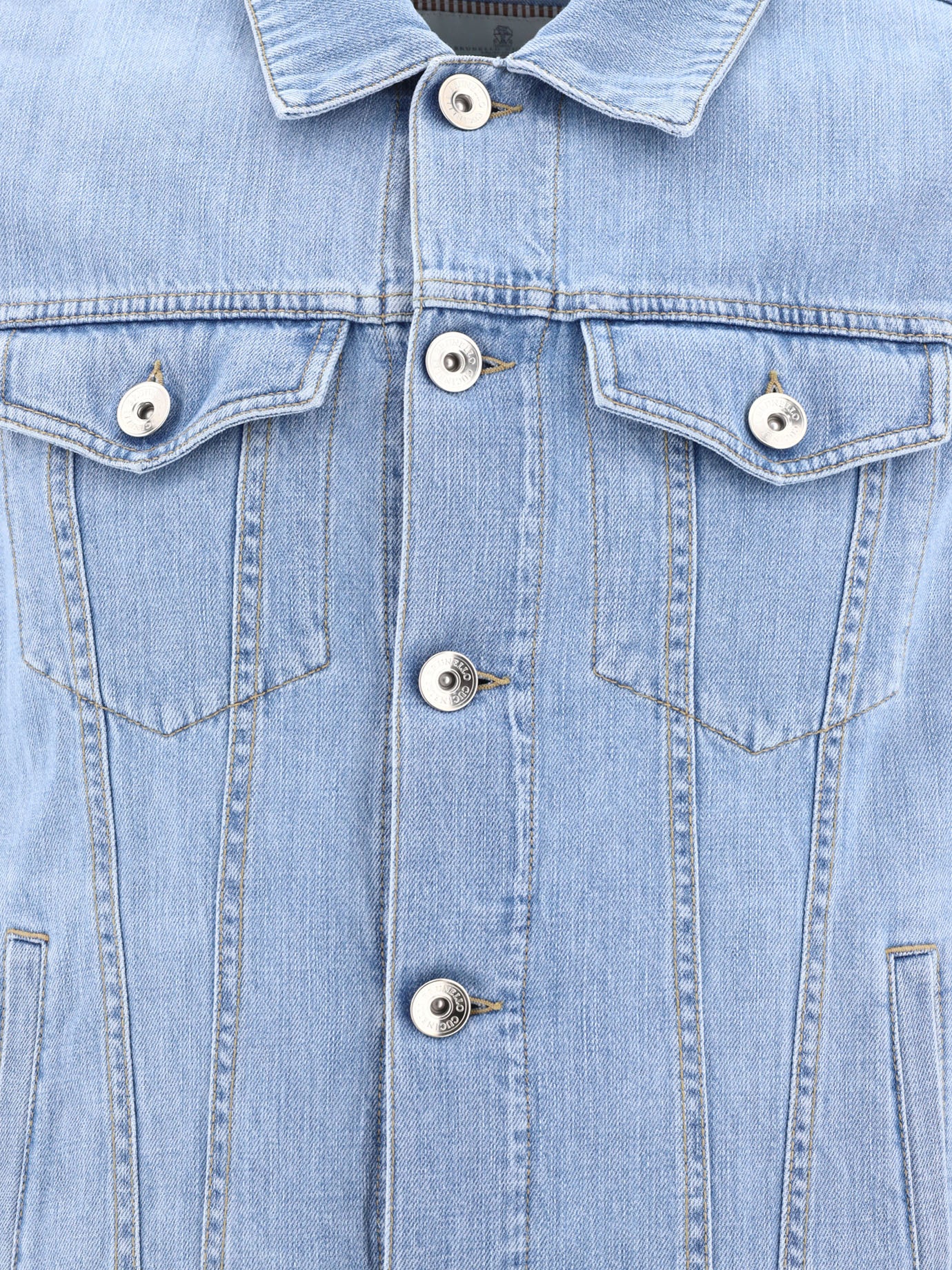 Giacche in denim 100% cotton  Azzurro - Brunello Cucinelli Uomo | PDP | VIETTI Online Store | Zoom-Modal_3
