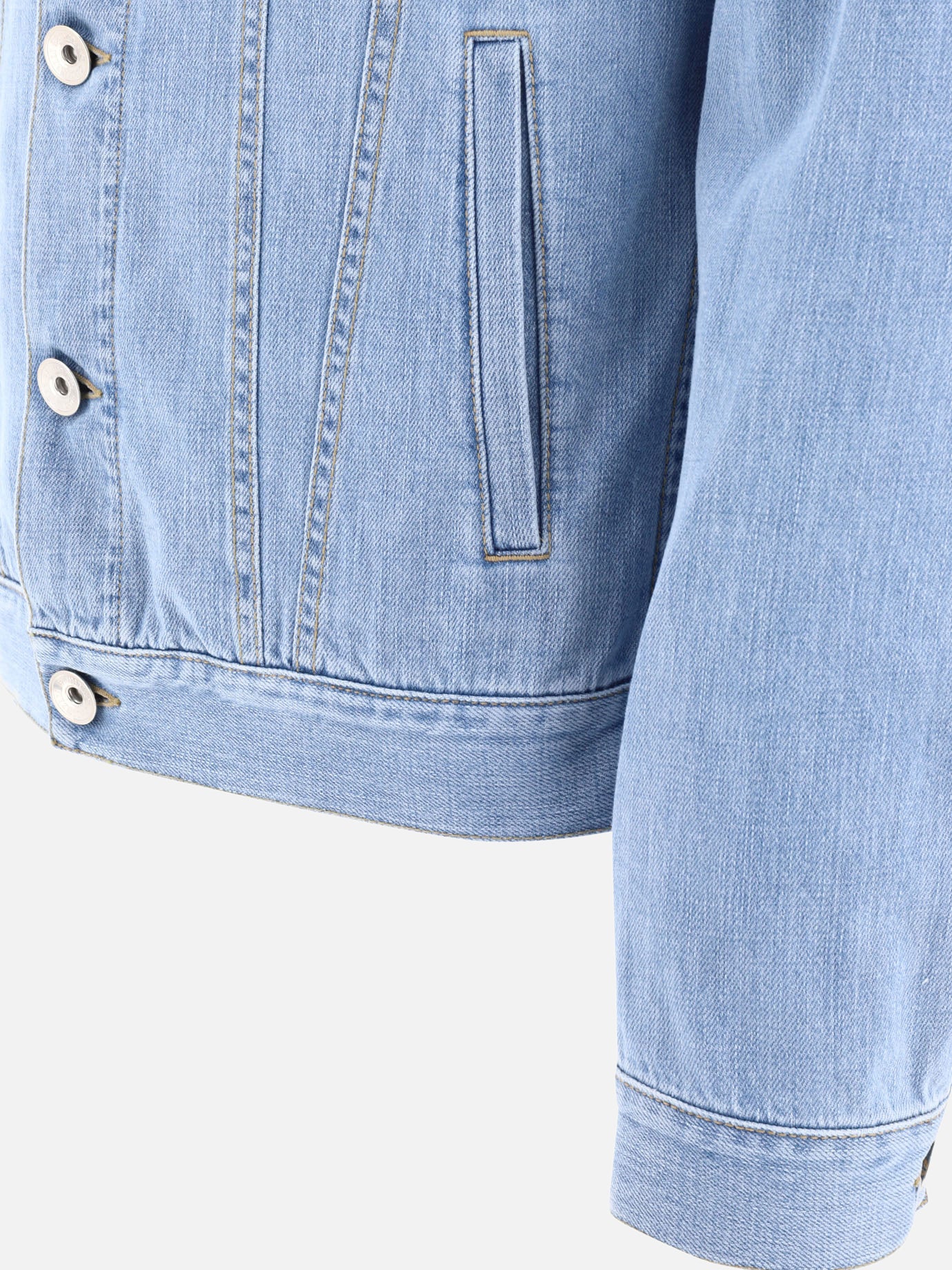 Giacche in denim 100% cotton  Azzurro - Brunello Cucinelli Uomo | PDP | VIETTI Online Store | Zoom-Modal_4
