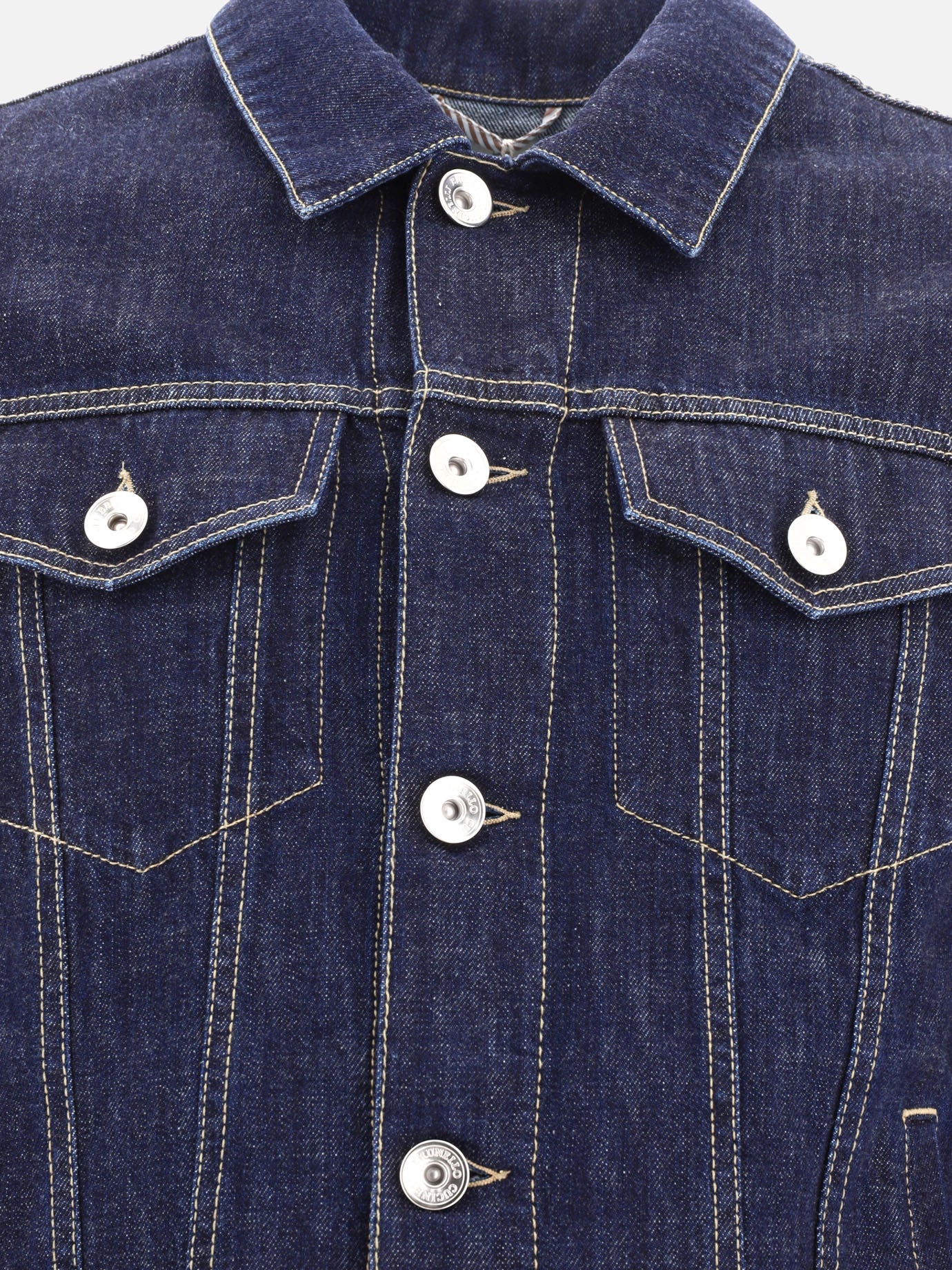 Giacche in denim 100% cotton  Blu - Brunello Cucinelli Uomo | PDP | VIETTI Online Store | thumbnail_3