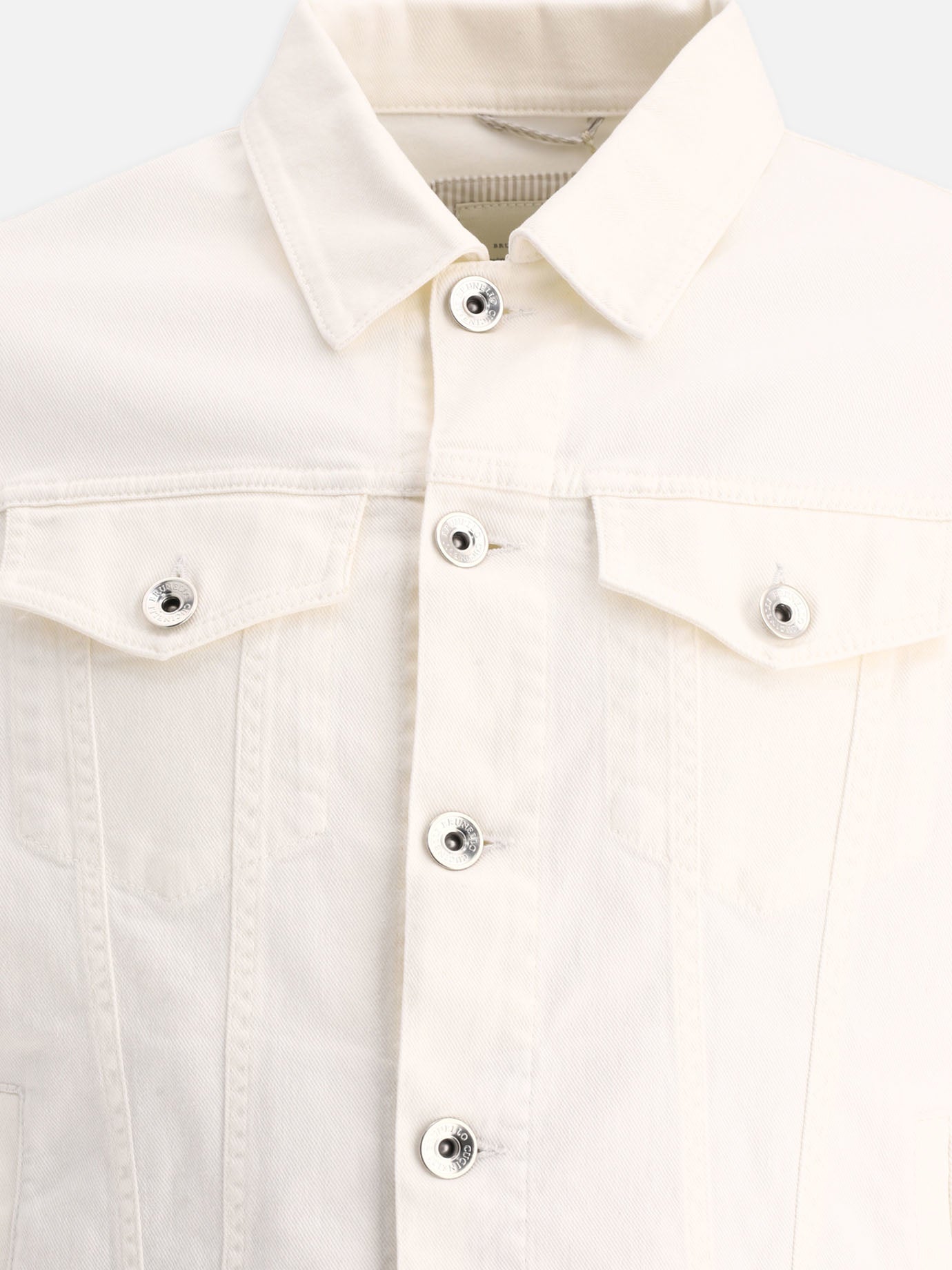 Overshirt jackets Solid colour  White - Brunello Cucinelli Men | PDP | VIETTI Online Store | Zoom-Modal_3
