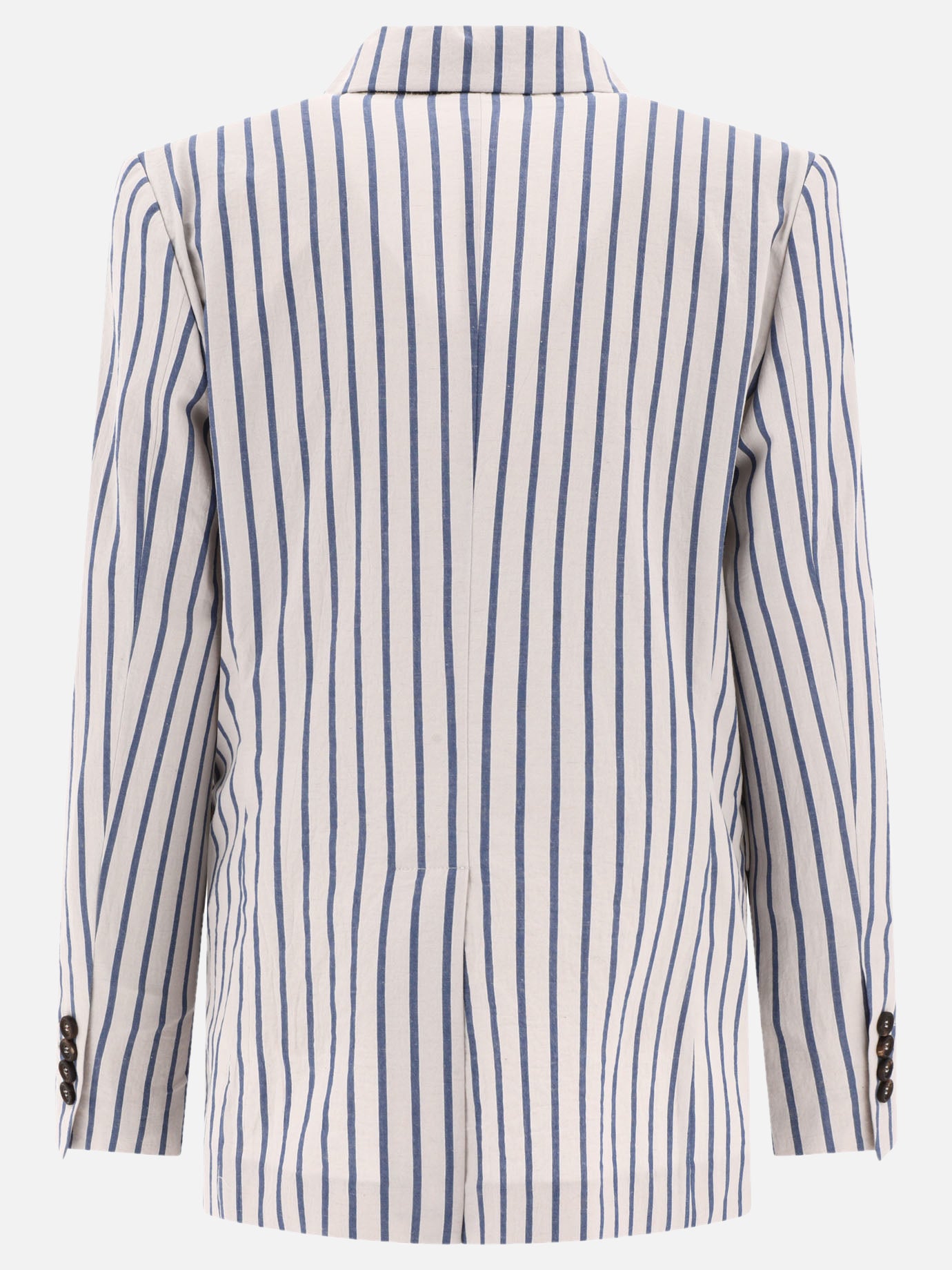 Blazer 95% cotton 3% linen 2% ramie  Azzurro - Brunello Cucinelli Donna | PDP | VIETTI Online Store | thumbnail_2