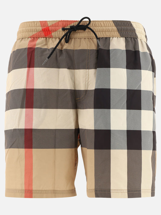 Short da mare Check  Beige - Burberry Uomo | PLP | VIETTI Online Store 
