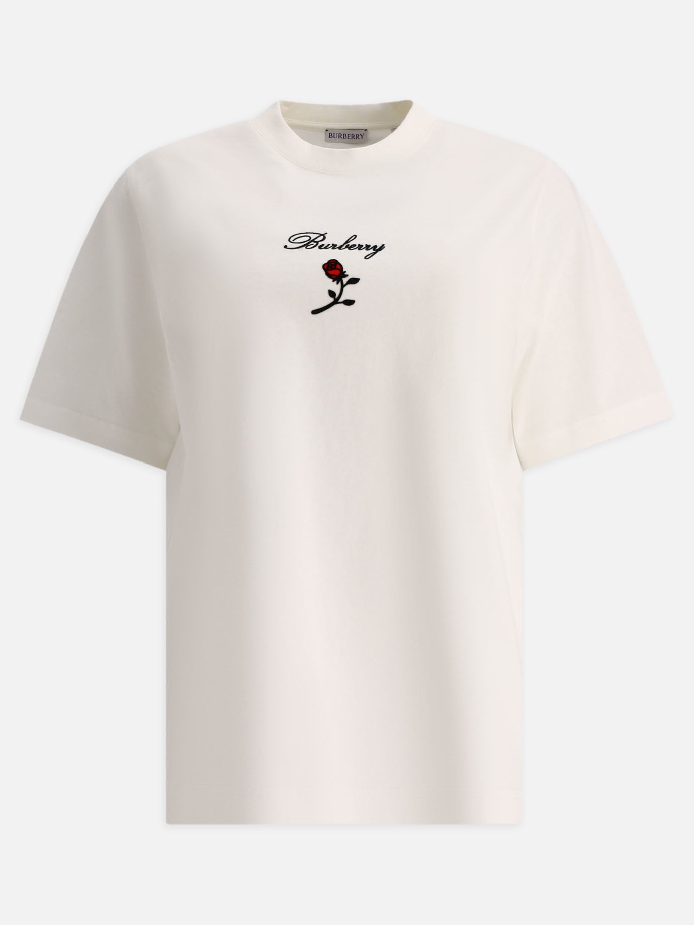 Crewneck t-shirts 100% cotton  White - Burberry Women | PDP | VIETTI Online Store | thumbnail