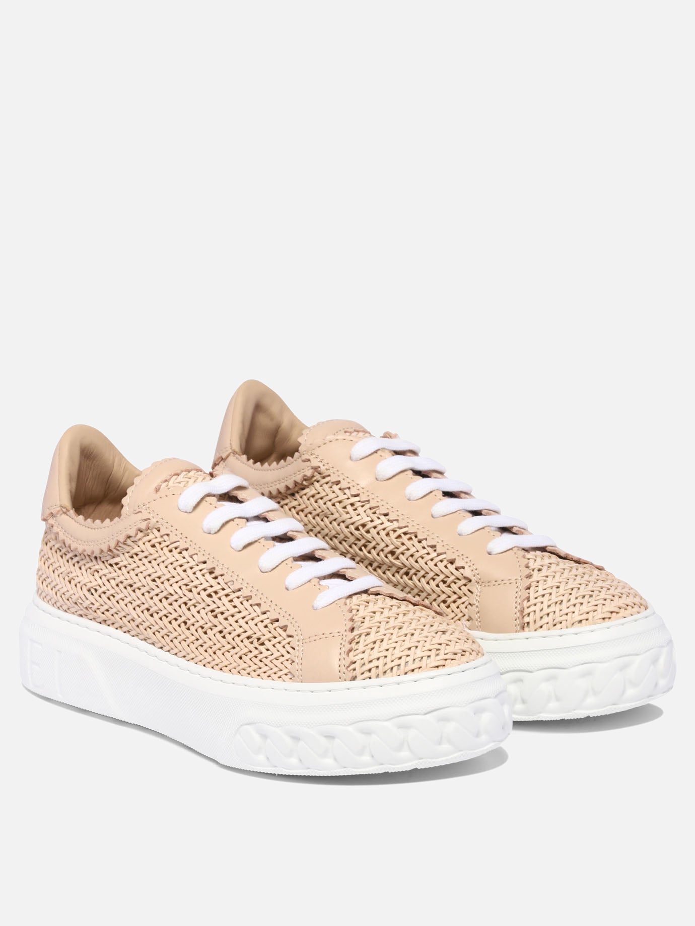 Low top sneakers 100% leather - 100% rubber  Pink - Casadei Women | PDP | VIETTI Online Store | Zoom-Modal_2
