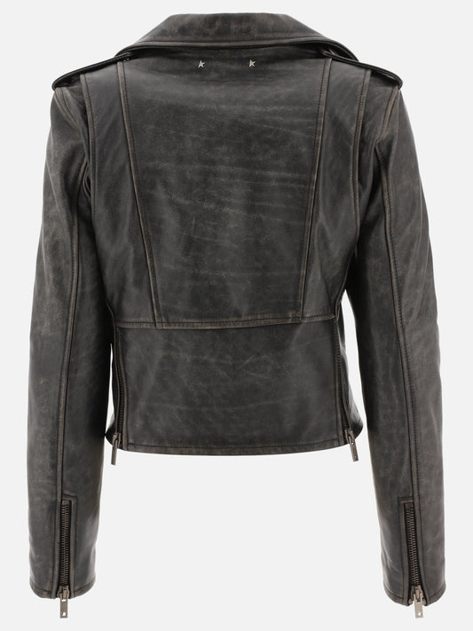 Giacche in pelle 100% leather  Nero - Golden Goose Donna | PLP | VIETTI Online Store | 2
