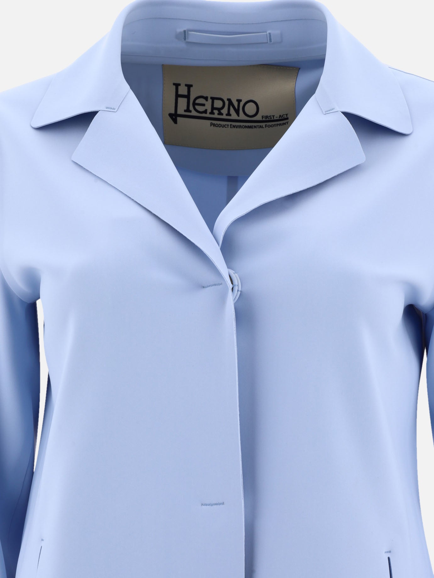 Impermeabili & Trench 75% polyamide 25% elastane  Azzurro - Herno Donna | PDP | VIETTI Online Store | thumbnail_3