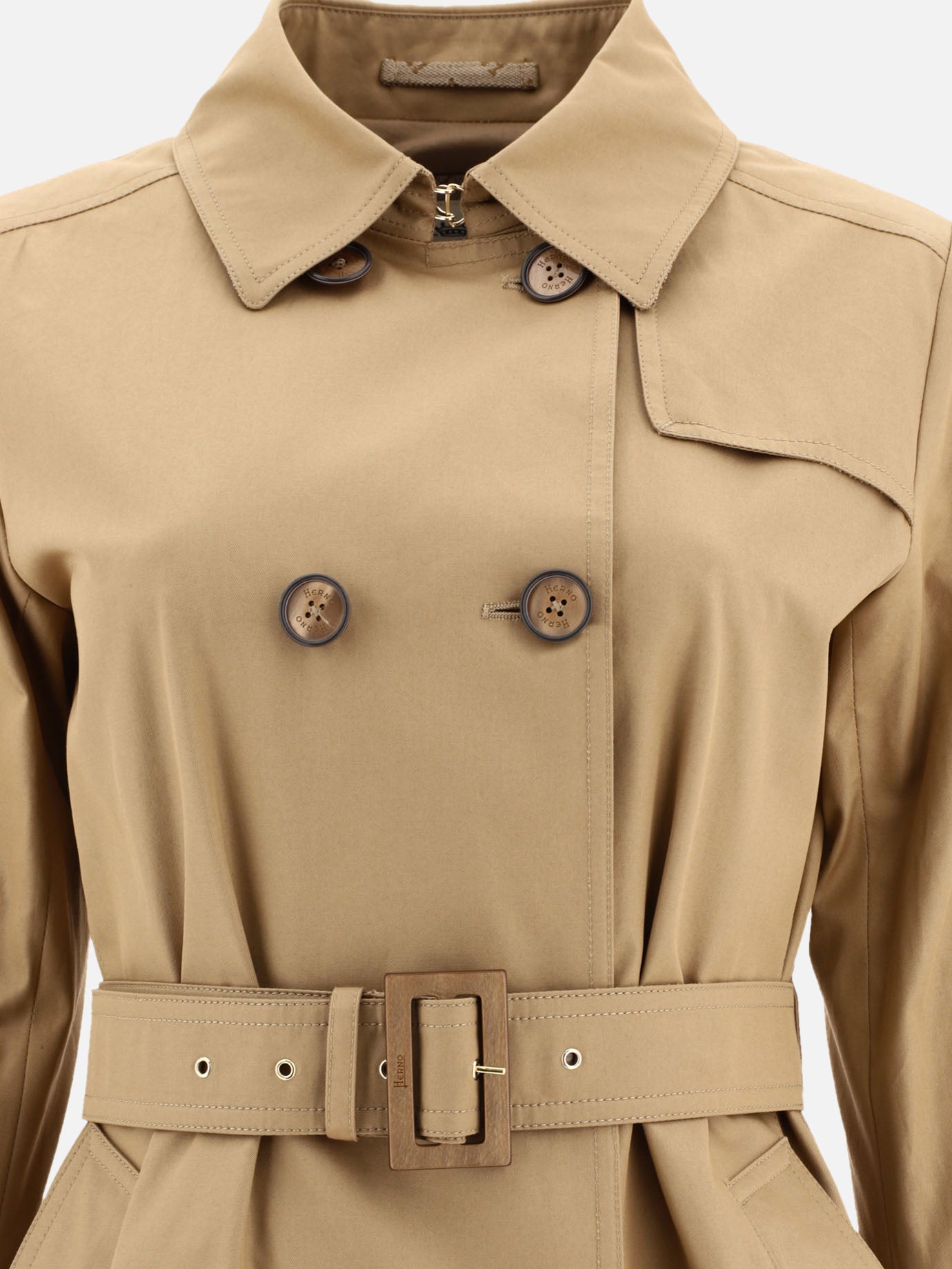 Impermeabili & Trench 100% cotton  Beige - Herno Donna | PDP | VIETTI Online Store | thumbnail_3