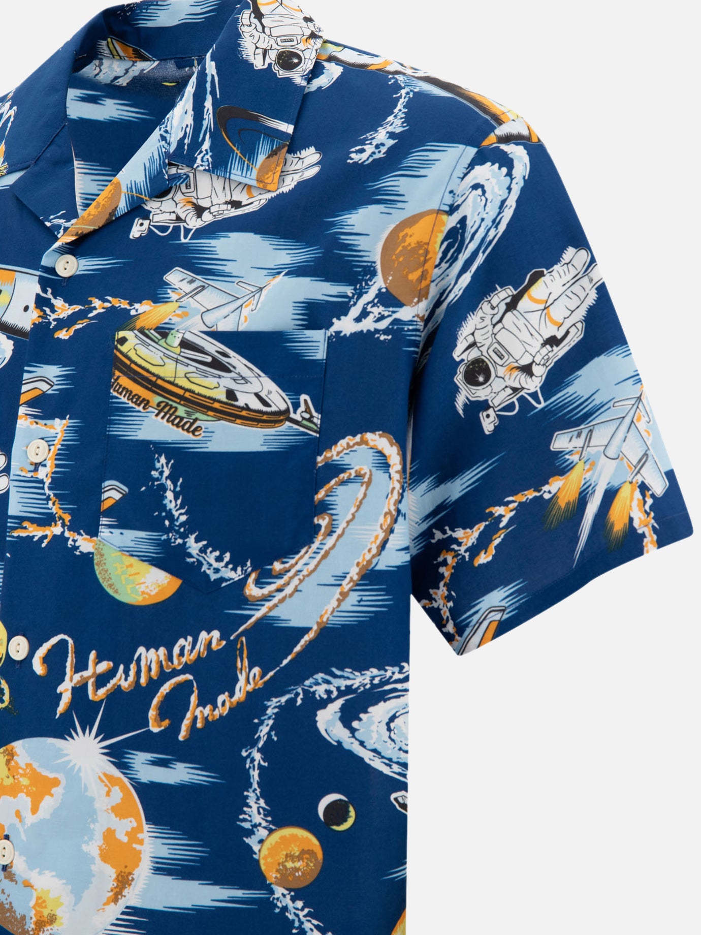 Human Made "Graphic Vacation" shirt Blue