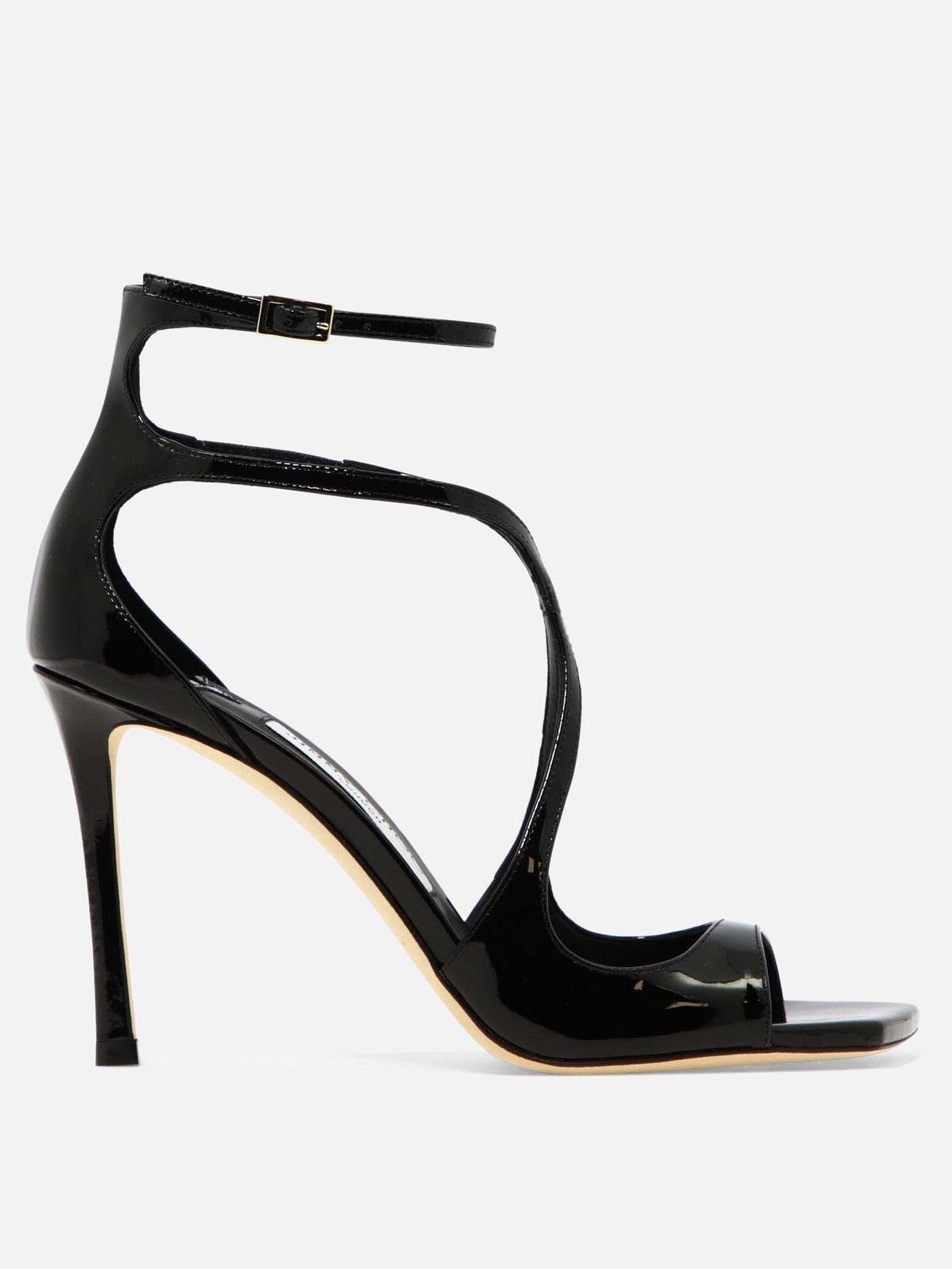Heeled sandals 100% leather - 100% leather  Black - Jimmy Choo Women | PDP | VIETTI Online Store | Zoom-Modal
