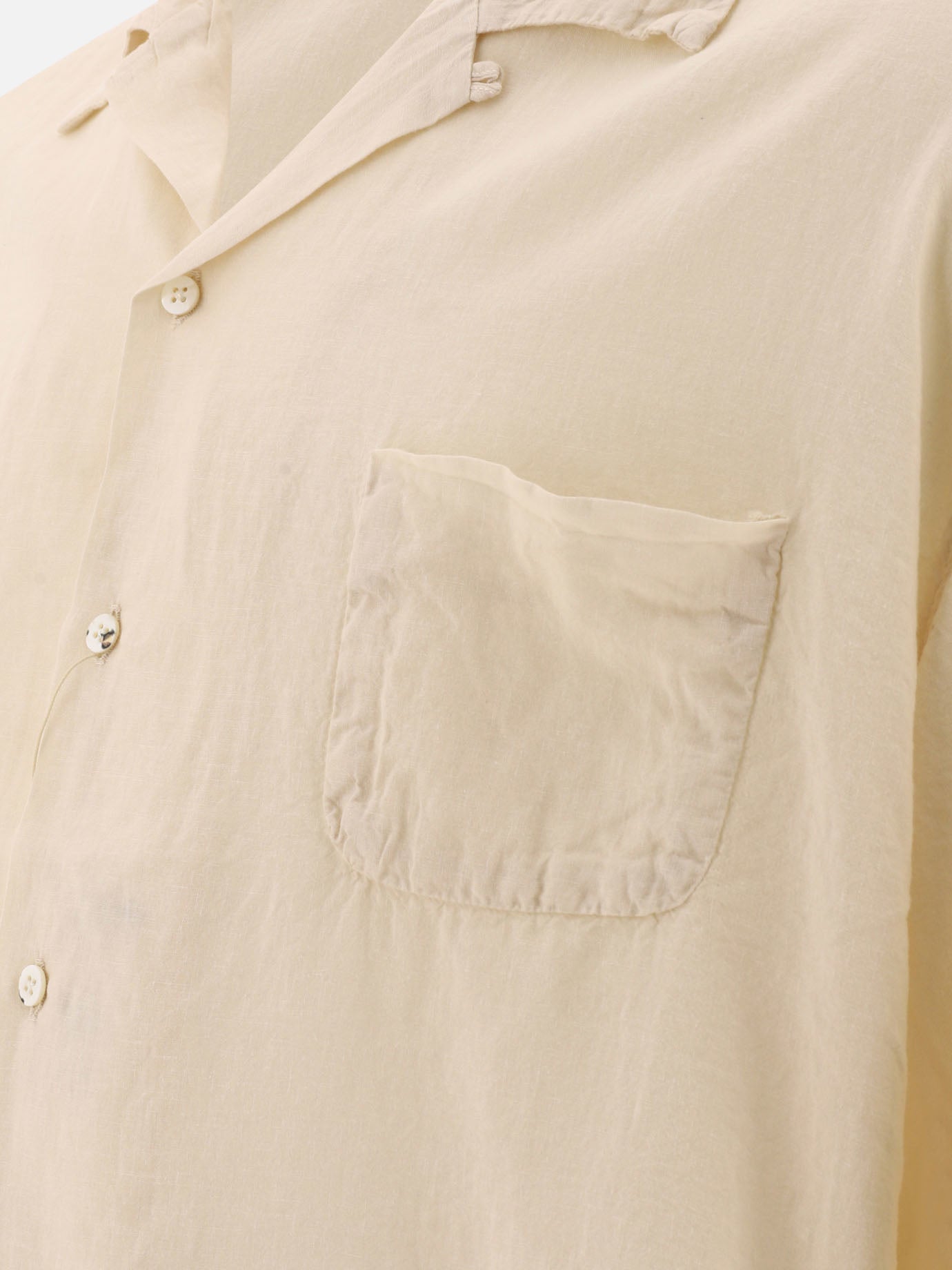 KAPITAL Linen-blend shirt Beige