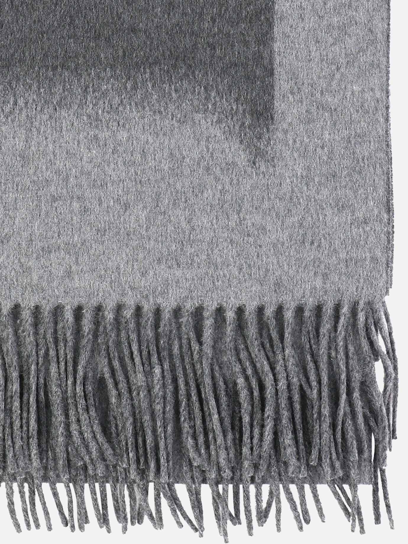 Fringed scarves 90% wool 10% cashmere  Grey - Loewe Women | PDP | VIETTI Online Store | Zoom-Modal_2
