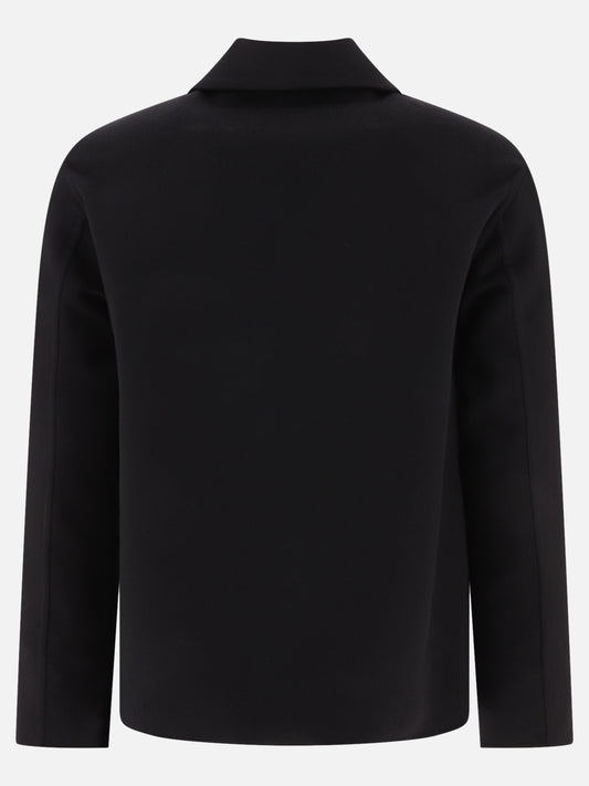 Cappotti corti 72% wool 20% leather 8% cashmere  Nero - Loewe Uomo | PLP | VIETTI Online Store | 2

