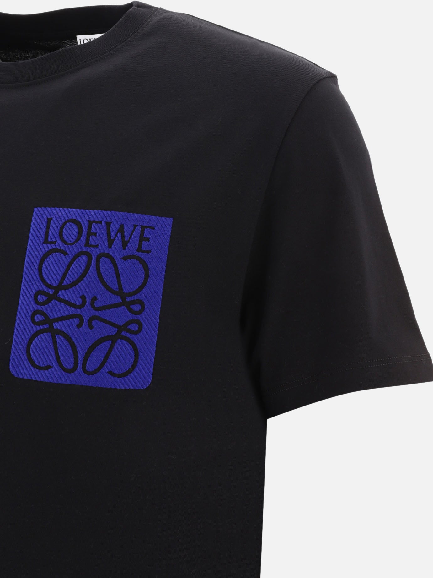 Crewneck t-shirts 90% cotton 10% polyester  Black - Loewe Men | PDP | VIETTI Online Store | Zoom-Modal_4
