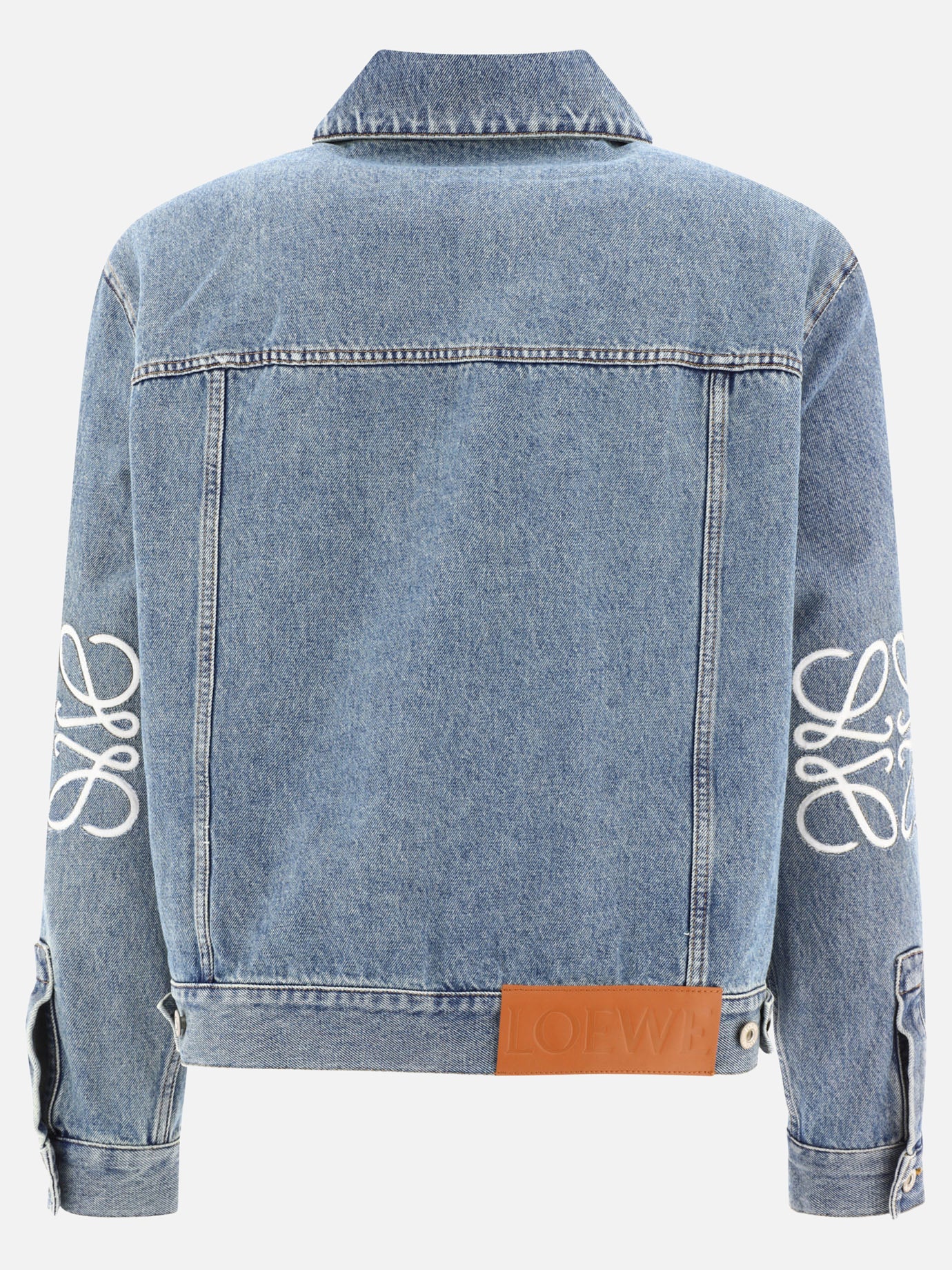 Giacche in denim 95% cotton 5% leather  Blu - Loewe Uomo | PDP | VIETTI Online Store | thumbnail_2