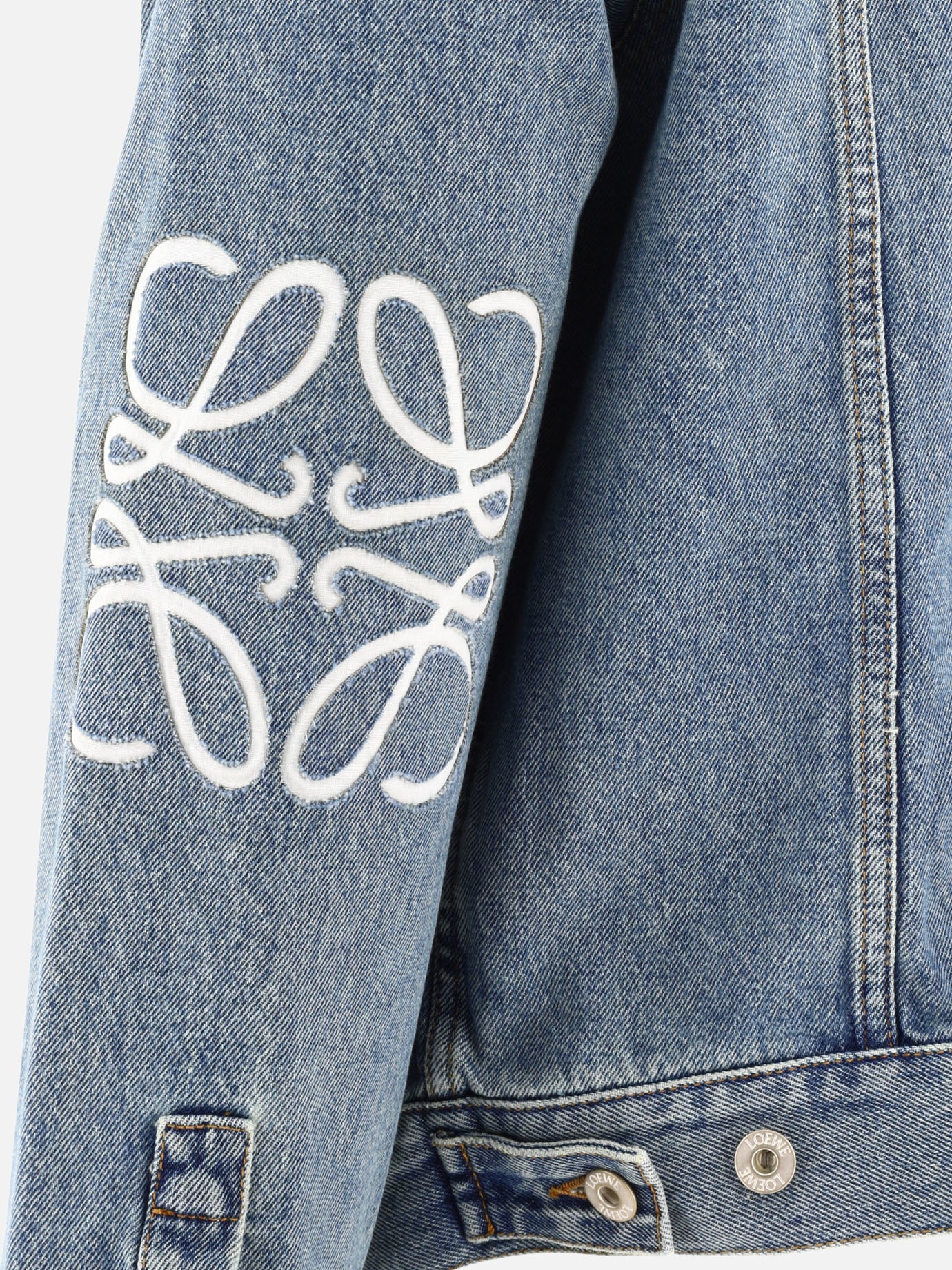 Giacche in denim 95% cotton 5% leather  Blu - Loewe Uomo | PDP | VIETTI Online Store | thumbnail_4