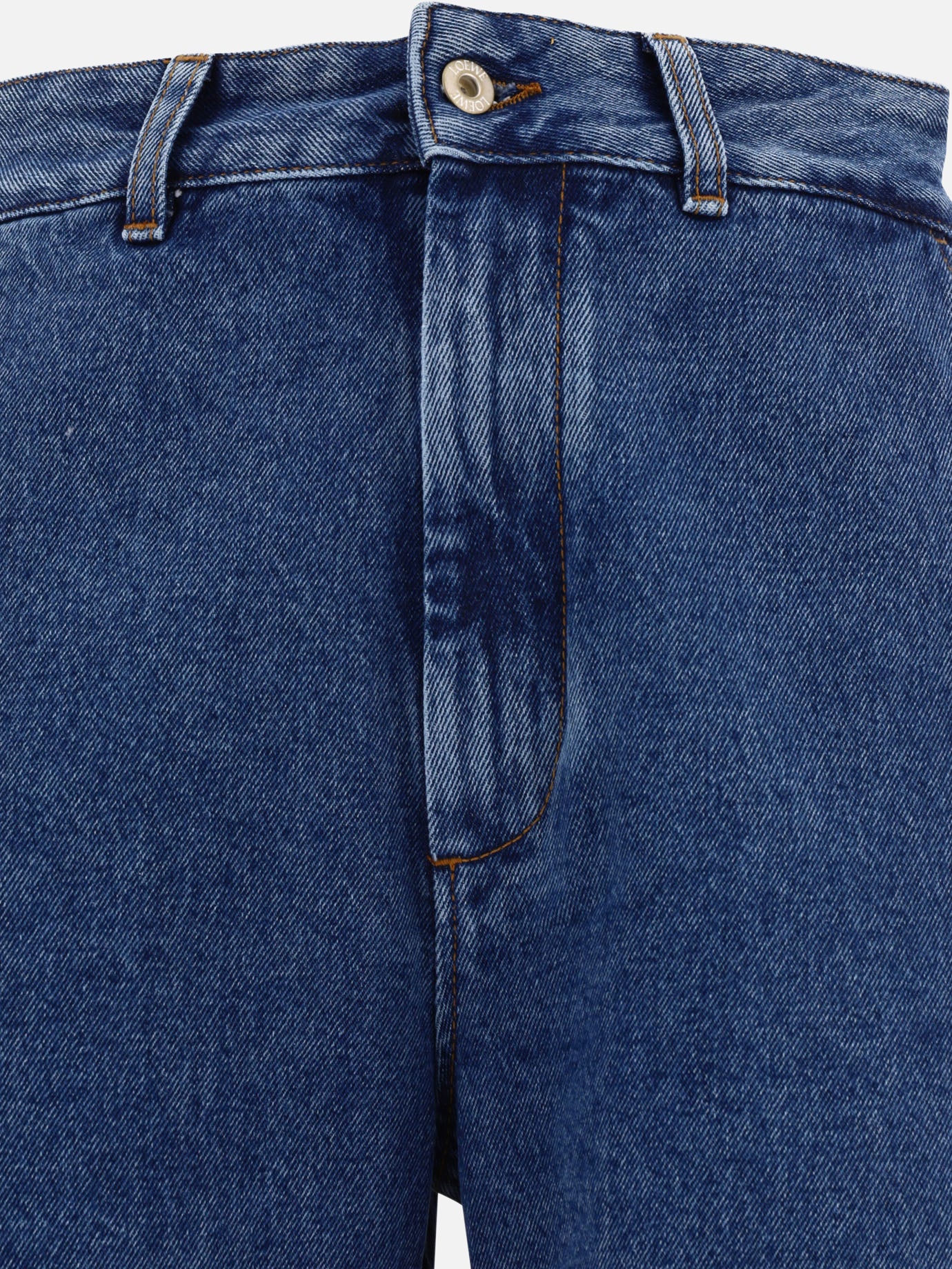 Straight-leg jeans 95% cotton 5% leather  Blue - Loewe Women | PDP | VIETTI Online Store | thumbnail_3