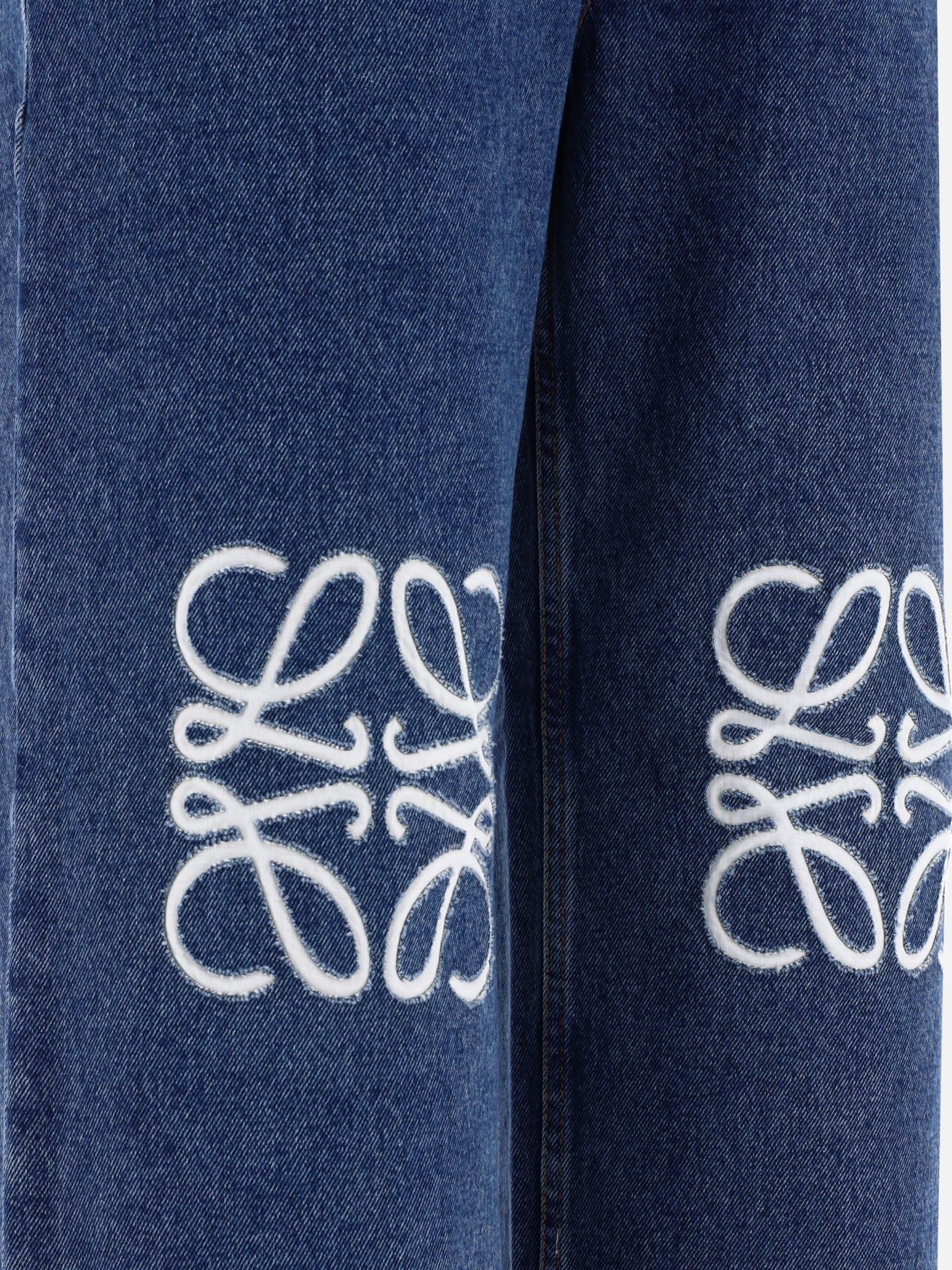 Straight-leg jeans 95% cotton 5% leather  Blue - Loewe Women | PDP | VIETTI Online Store | Zoom-Modal_4
